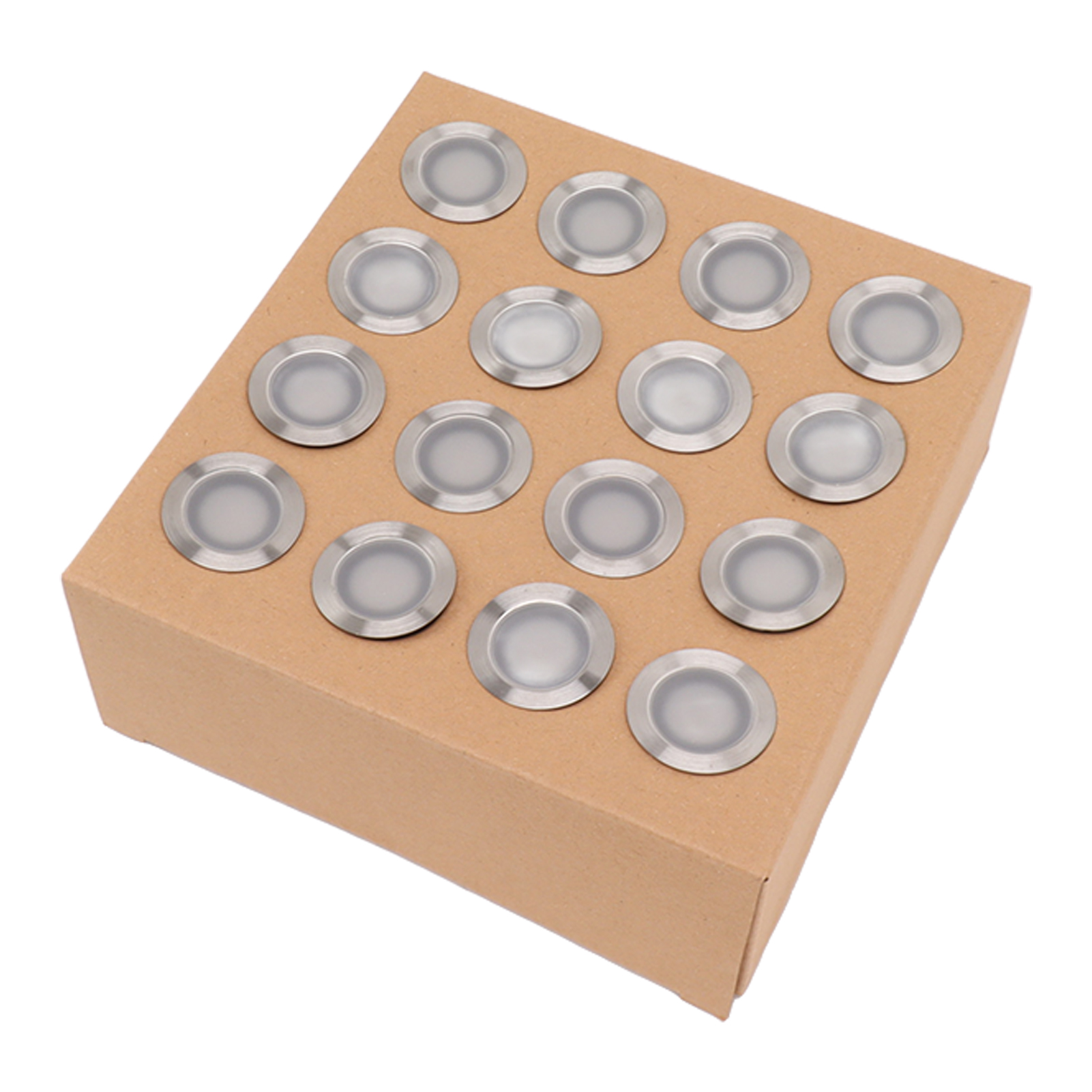 16er-pack Led-terrassenleuchten Aus Edelstahl (ip67 Wasserdicht) Für Garten, Hof Und Treppe, 90–265 V, Eu-stecker