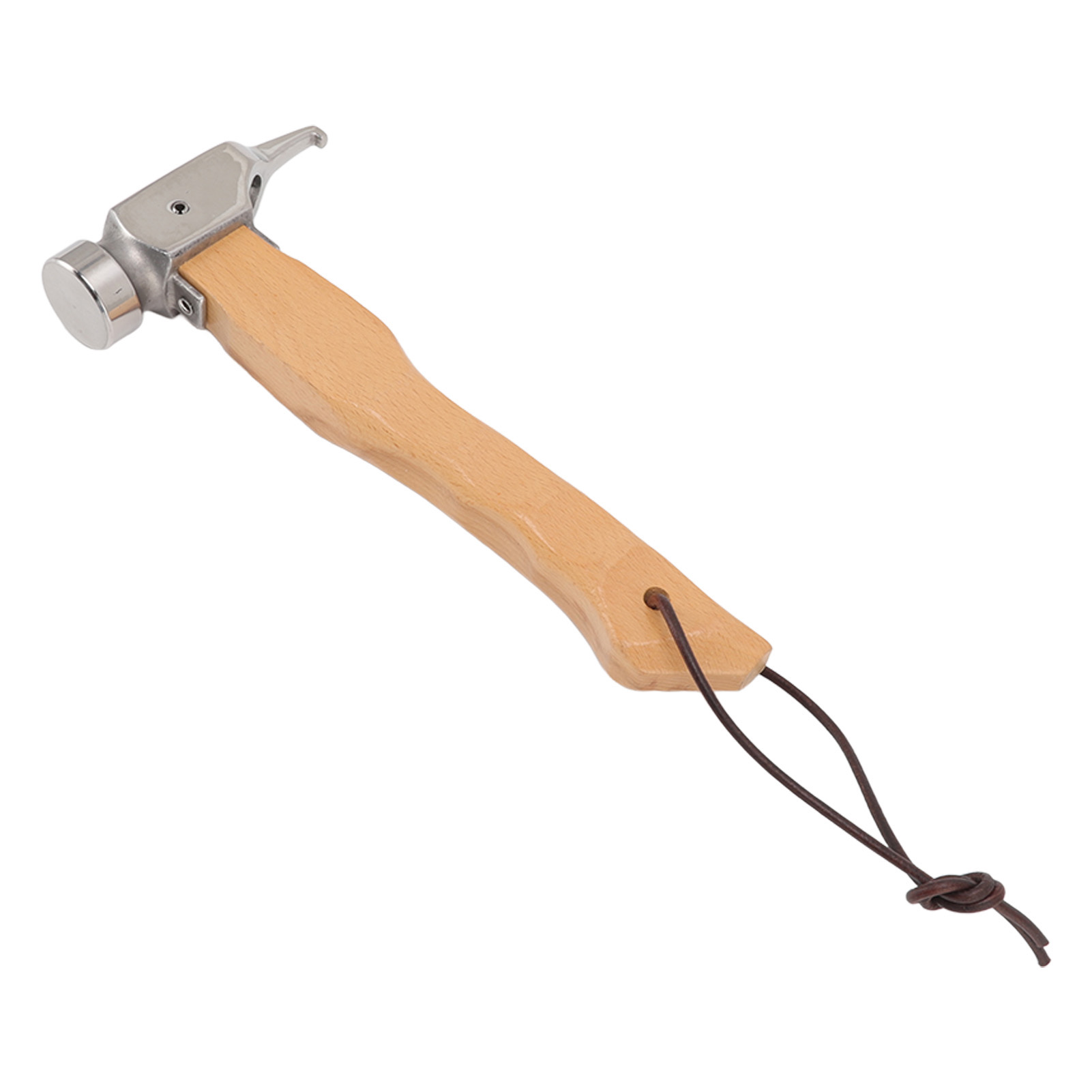 Campinghammer Mini-hammer Mit Holzgriff Und Lochkopf, Tragbarer Multifunktionshammer Mit Trageschlaufe, Edelstahl
