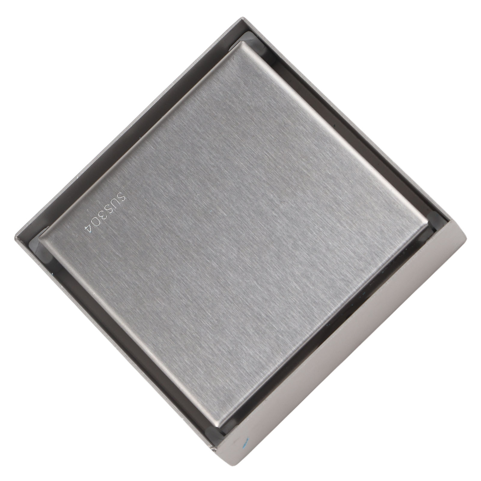 Zoll Quadratischer, Unsichtbarer Duschablauf Aus Edelstahl, Geruchshemmend, 1,3 Mm Stark, Fliesenverwendbar, Gebürstet
