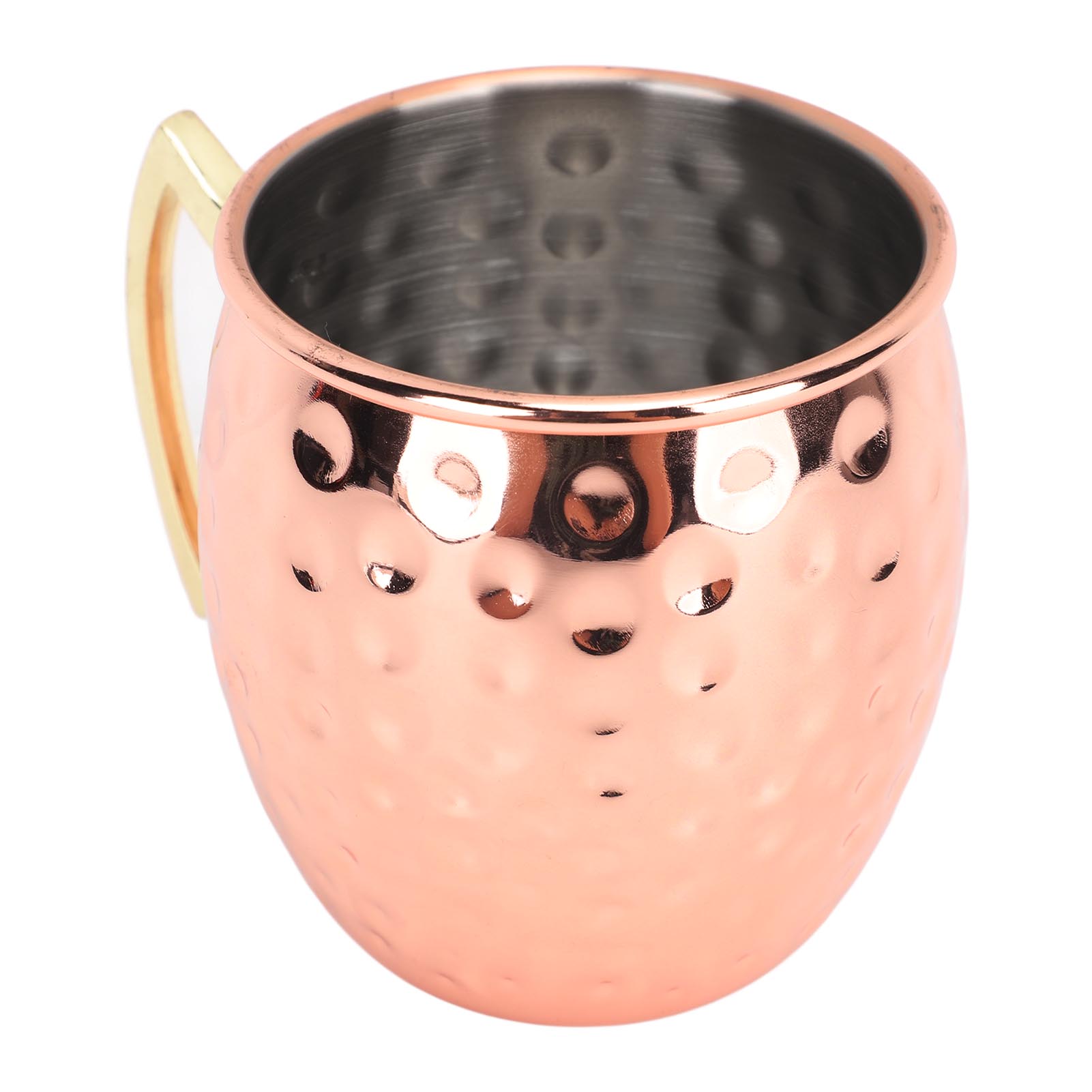 Moscow Mule Becher, Edelstahl, Hammerschlag-becher, Leicht Zu Reinigen, Espressobecher Für Cocktails, Wasser Und Kaltgetränke, 350 Ml