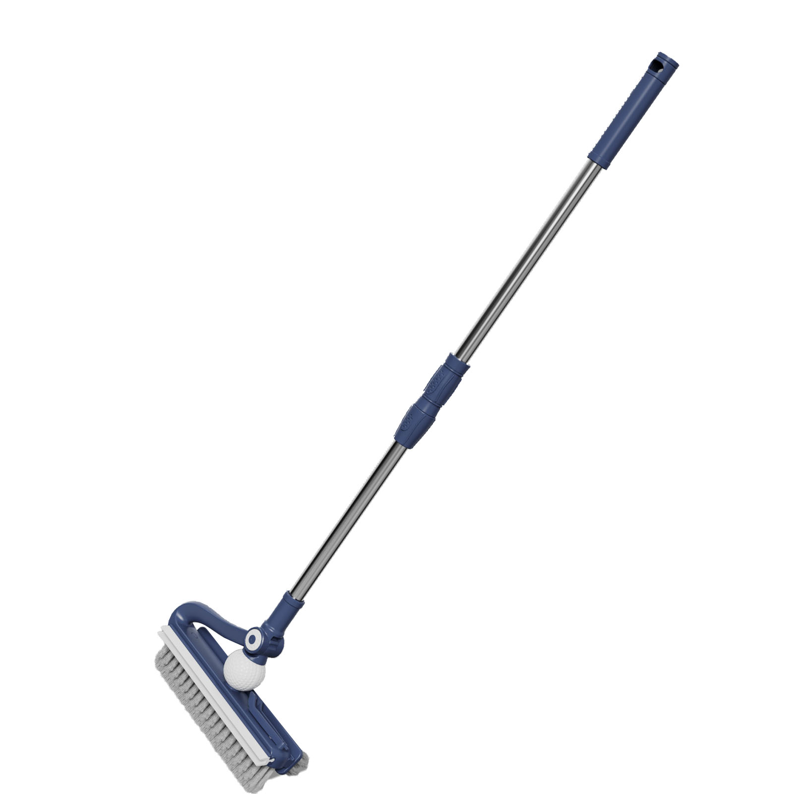 Bodenbürste Mit Langem Griff, Ideal Für Die Reinigung Von Terrasse, Bad, Garage Und Küche, Indigoblau