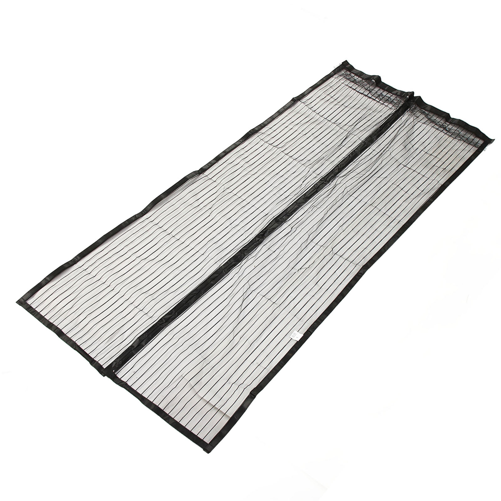 Atmungsaktives Türgitter, Insektenschutz, Vielseitig Einsetzbar, Weich, Selbstschließend, Schwarz, 90 X 250 Cm / 35,43 X 98,42 Zoll