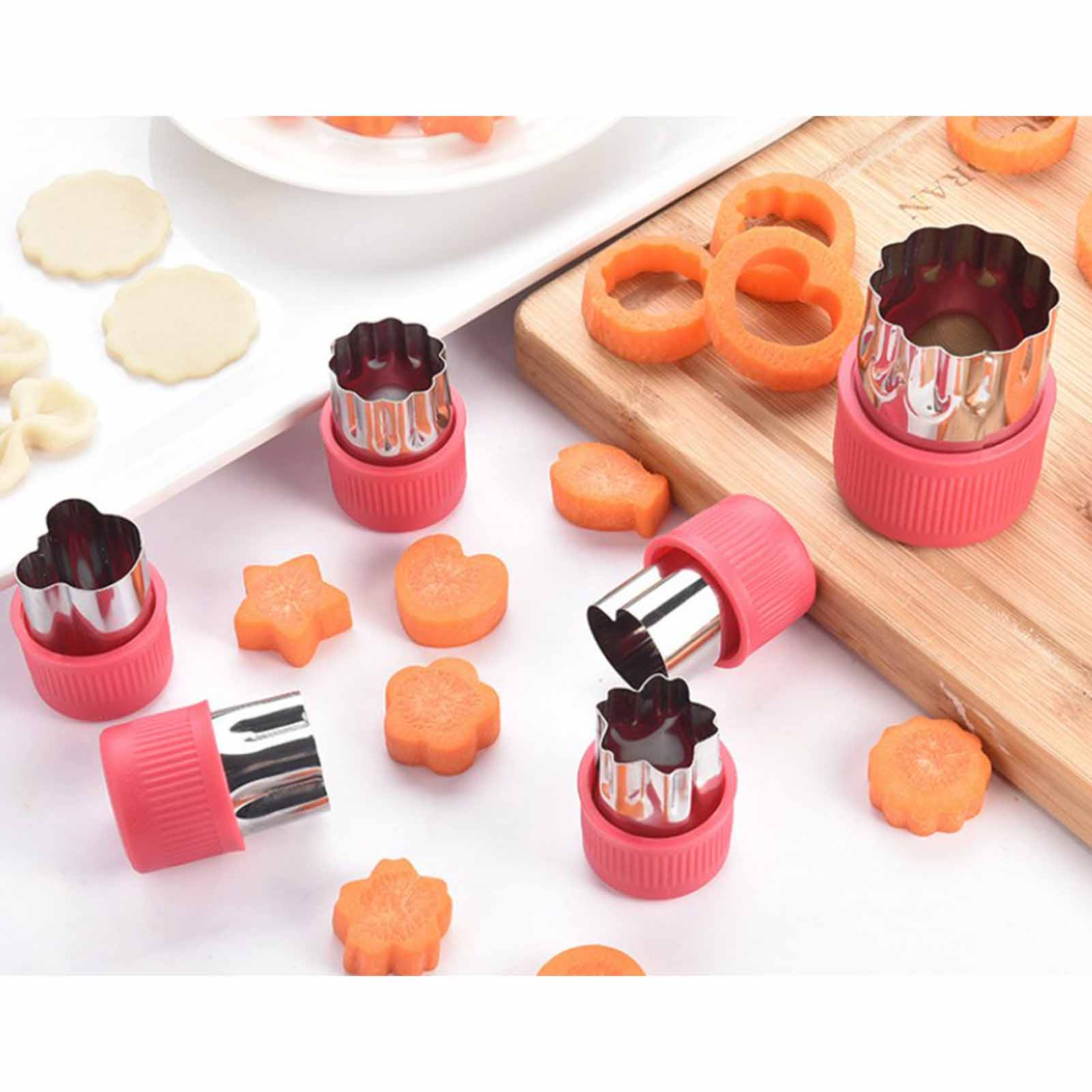 Ausstechformen-set, Multifunktional, Edelstahl, Gemüseausstecher-set, 6-teilig, Zum Backen Und Für Die Küche