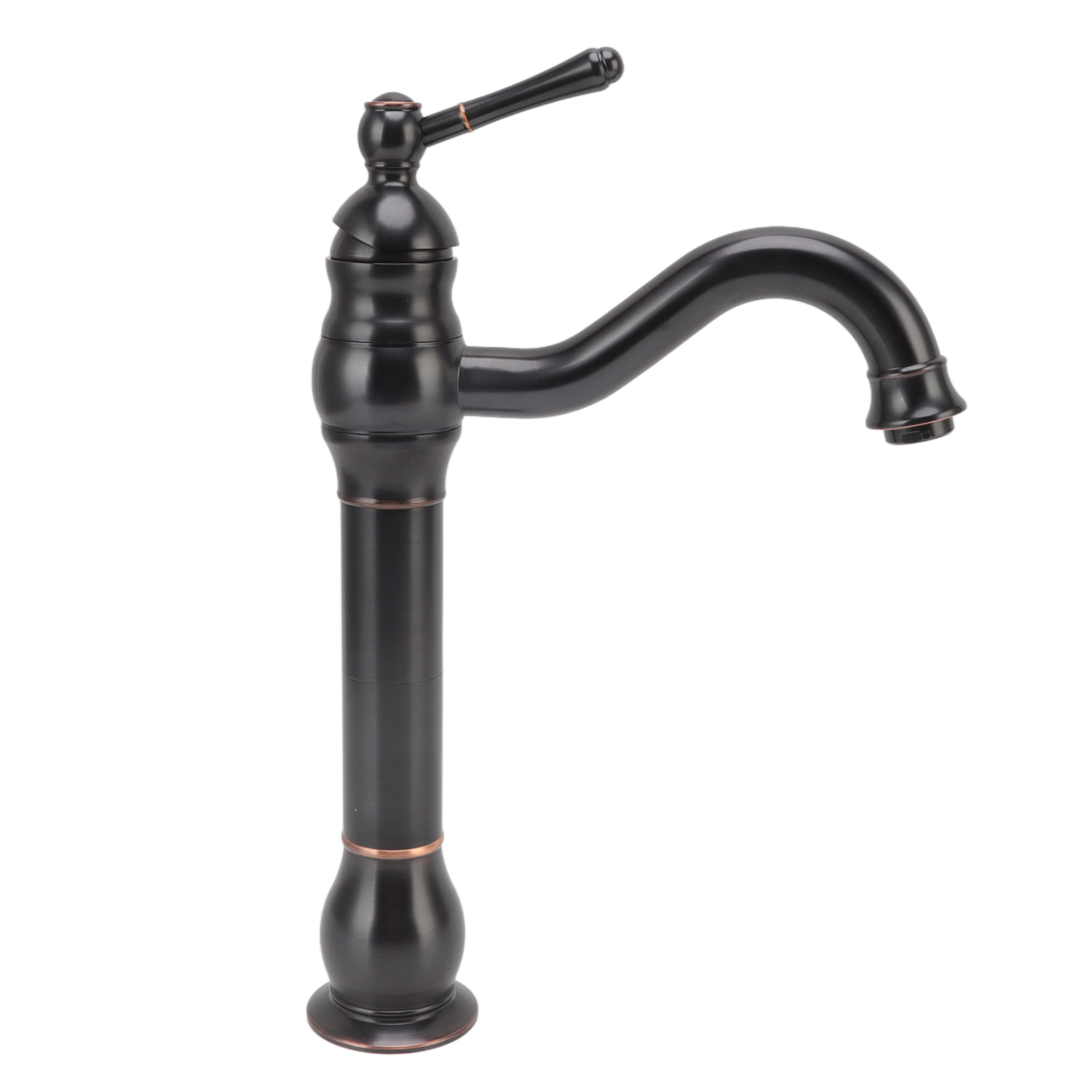 Wasserhahn Im Retro-stil Aus Messing Im Europäischen Stil Mit Einfacher Bedienung, Einhebelmischer Und Warm-/kaltwasserschlauch