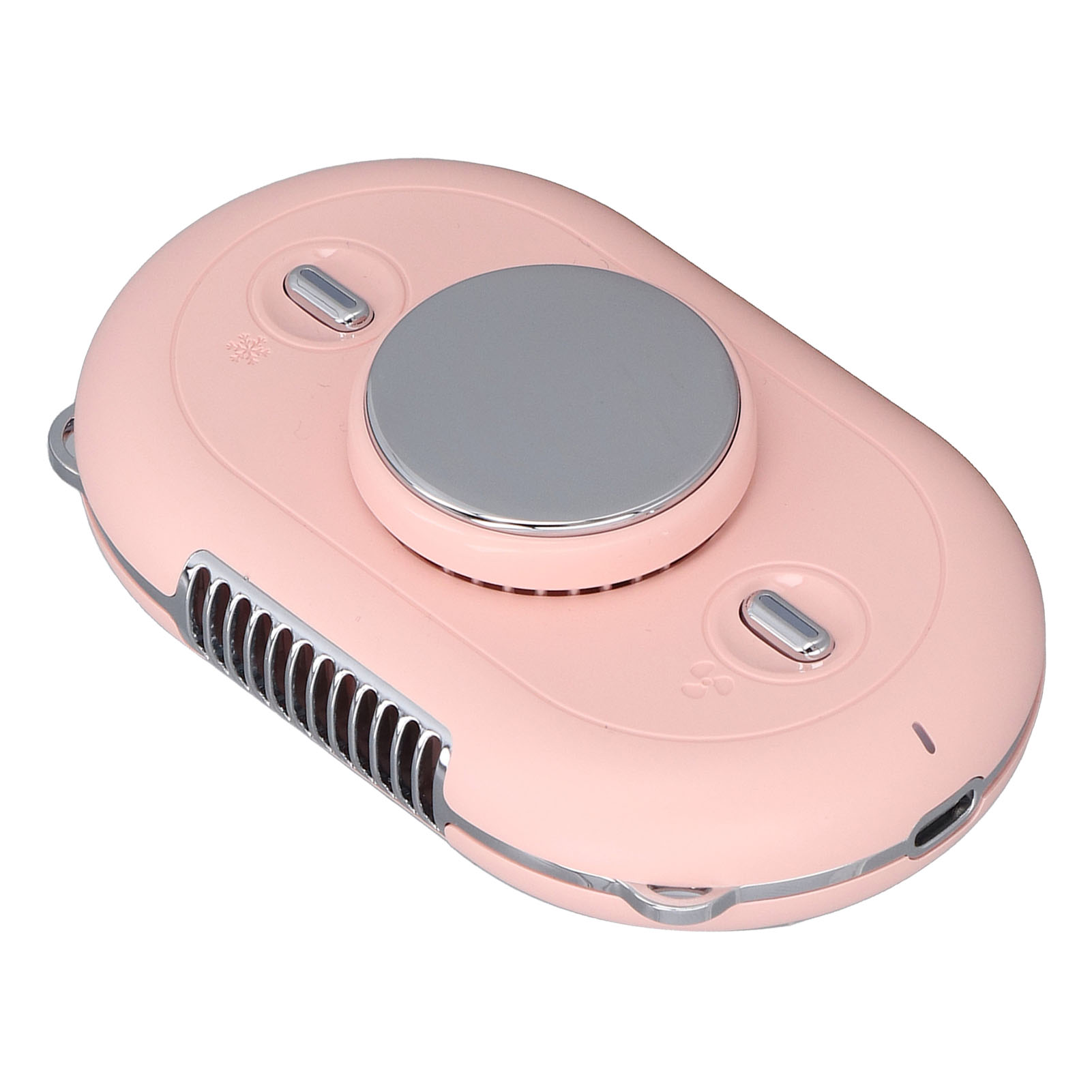 Tragbarer Halsventilator Mit Usb-ladefunktion, Mini-nackenventilator Mit Verstellbarem Trageband Und Halterung Für Drinnen Und Draußen, Pink