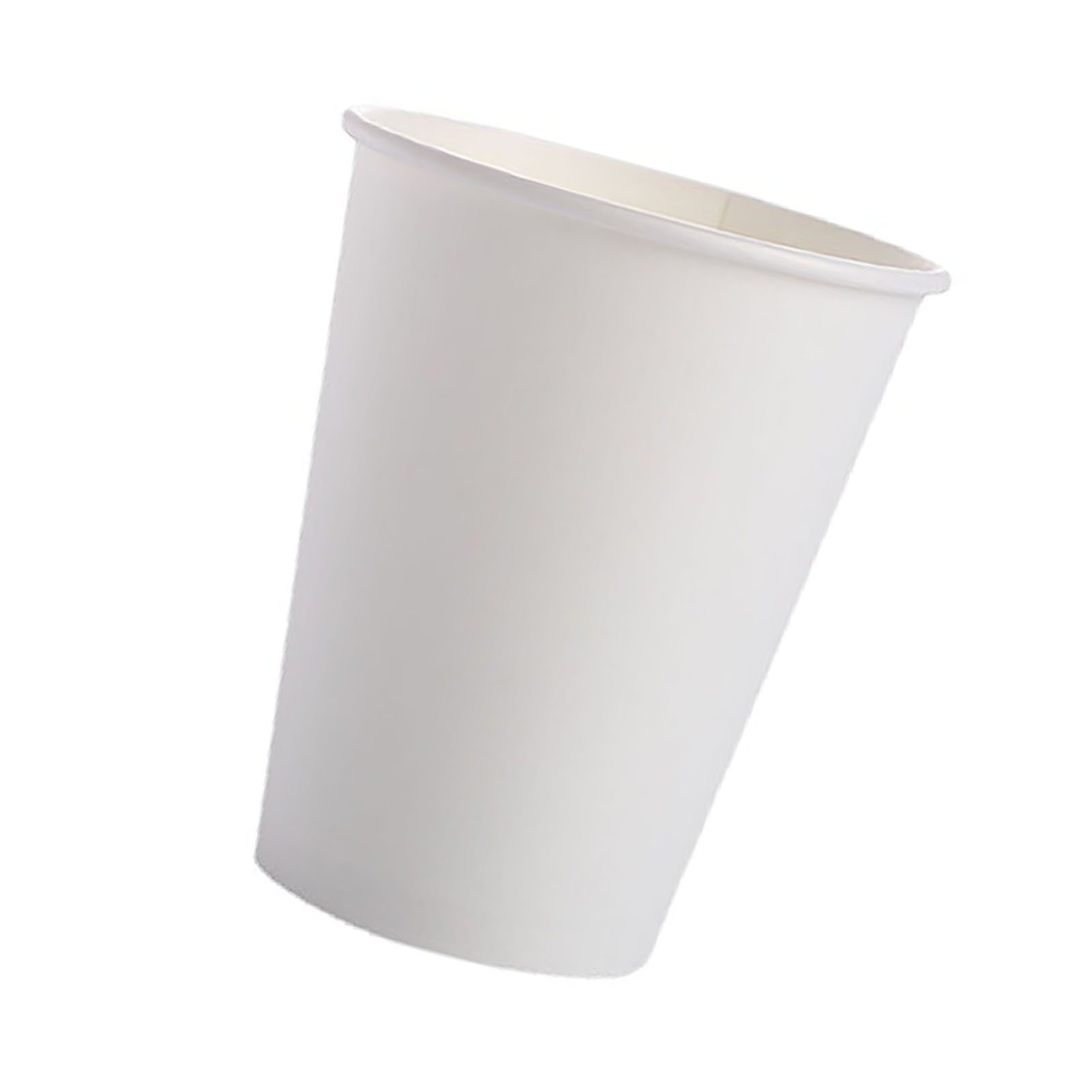 50 Stück Papierbecher Mit Gerolltem Rand, Hitzebeständig, Auslaufsicher, Umweltfreundlich, Für Zuhause, Büro, Klassenzimmer, Weiß