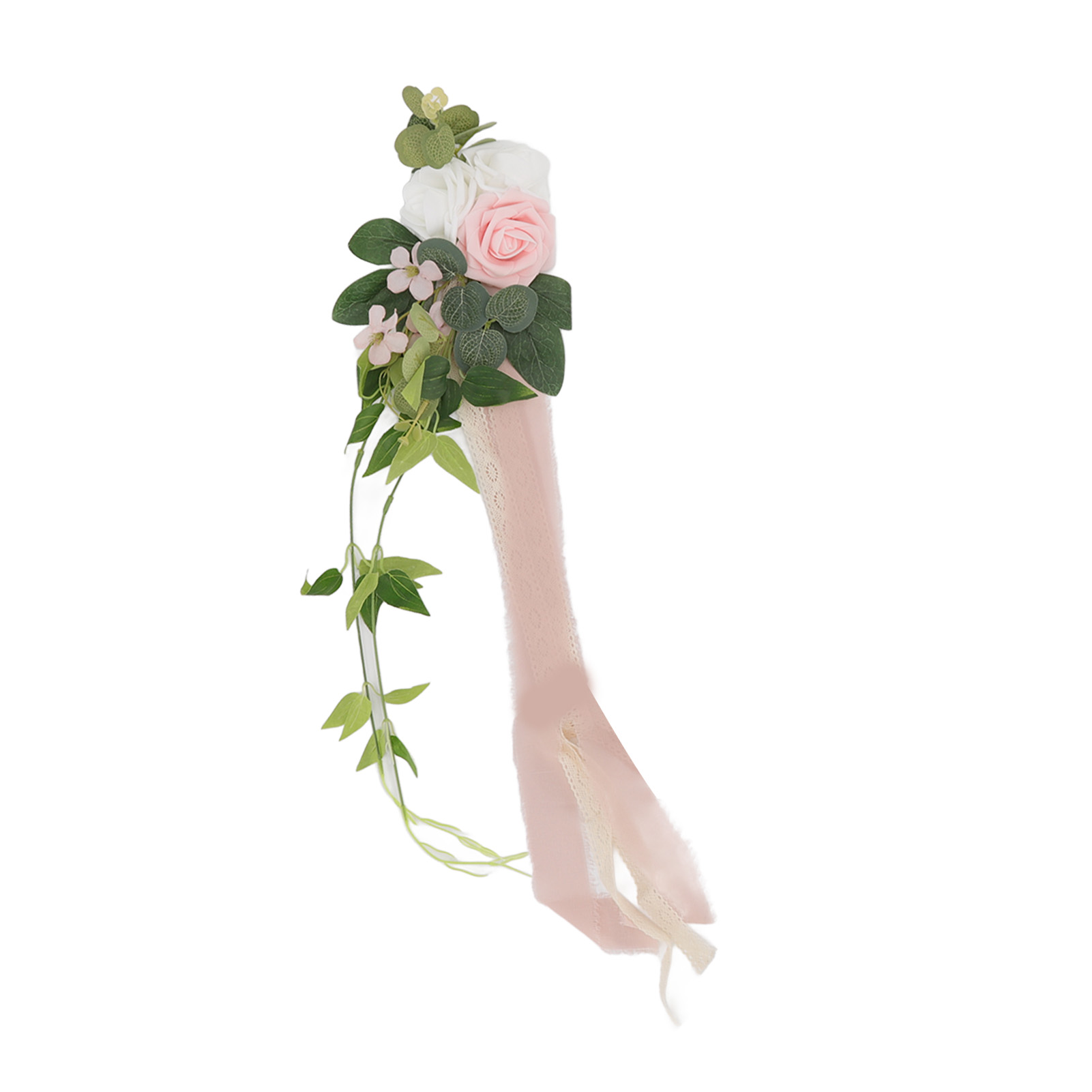 Künstliche Stuhllehnenblume, Naturgetreu, Vollgeformt, Reich An Blütenblättern, Elegante Rosendekoration Für Hochzeitsfeiern 17049