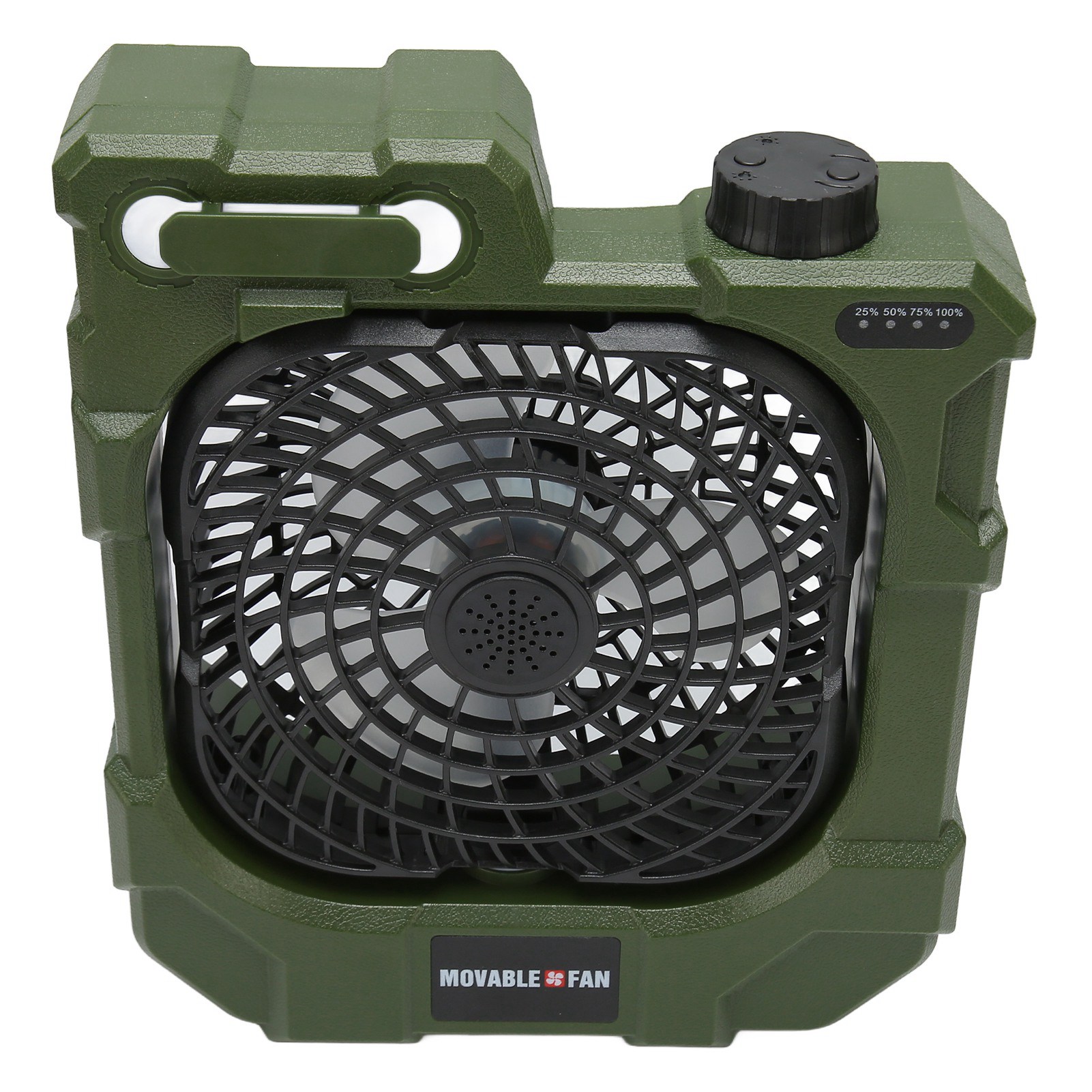 Wiederaufladbarer, Tragbarer Und Superleiser Campingventilator Mit 270°-drehfunktion, Usb-anschluss Und Led-beleuchtung Für Den Außenbereich