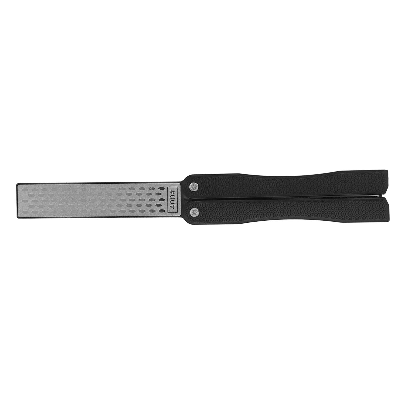 Klappbarer, Fächerförmiger Messerschärfer Aus Adamas-material, Leicht Und Tragbar, Für Den Außenbereich, Schwarz