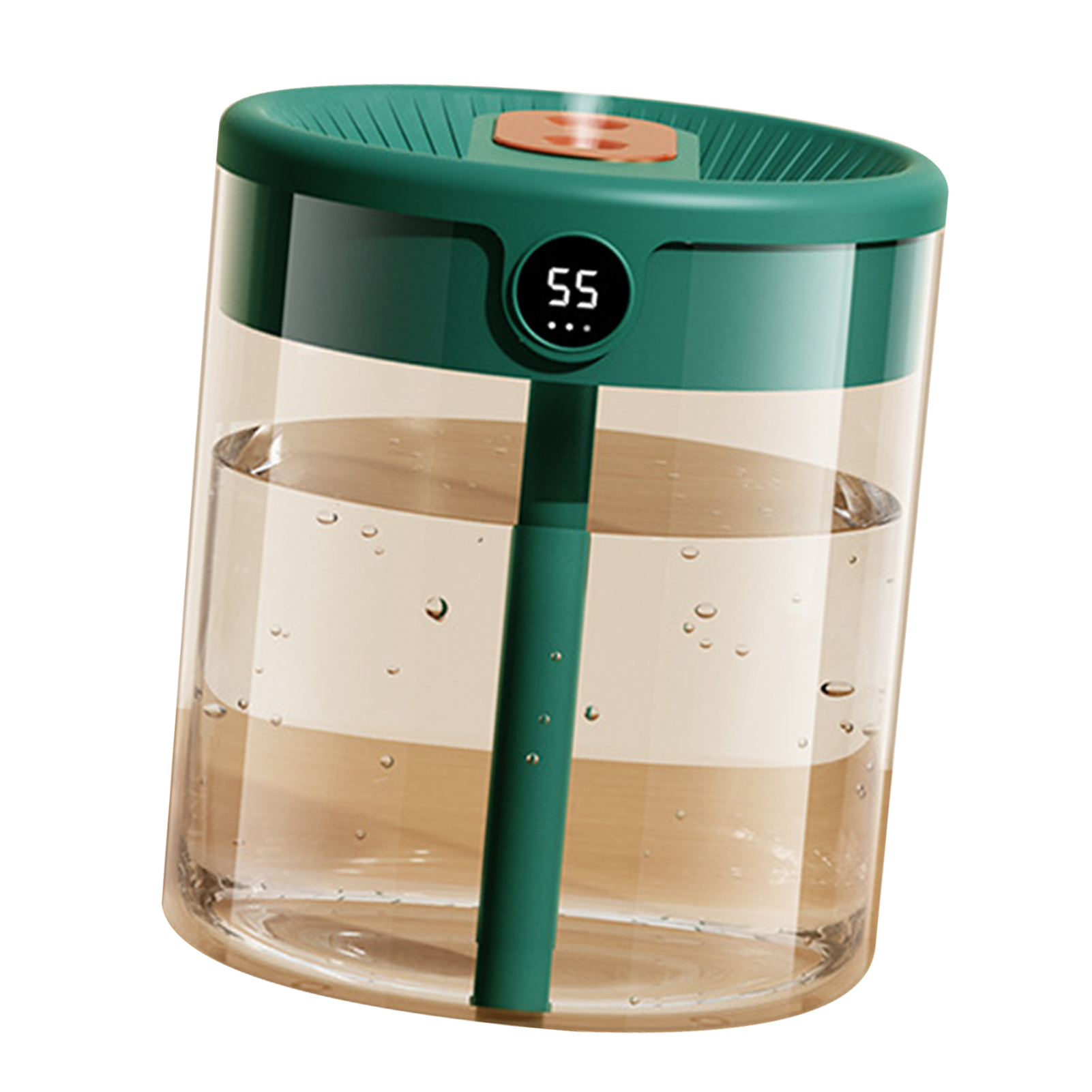 2-liter-luftbefeuchter Mit Doppeldüse, Usb-anschluss, Lcd-feuchtigkeitsanzeige Und Großem Fassungsvermögen, Aromaöl-diffusor Für Zuhause Und Schlafzimmer (grün)