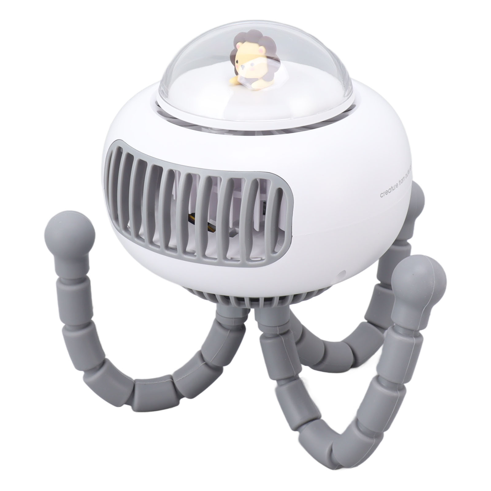 Mini-tragbarer Clip-ventilator Mit Flexiblem Stativ, 4 Geschwindigkeitsstufen, Drehbar, Ohne Rotorblätter, Ideal Für Auto, Kinderbett, Fahrrad Oder Laufband