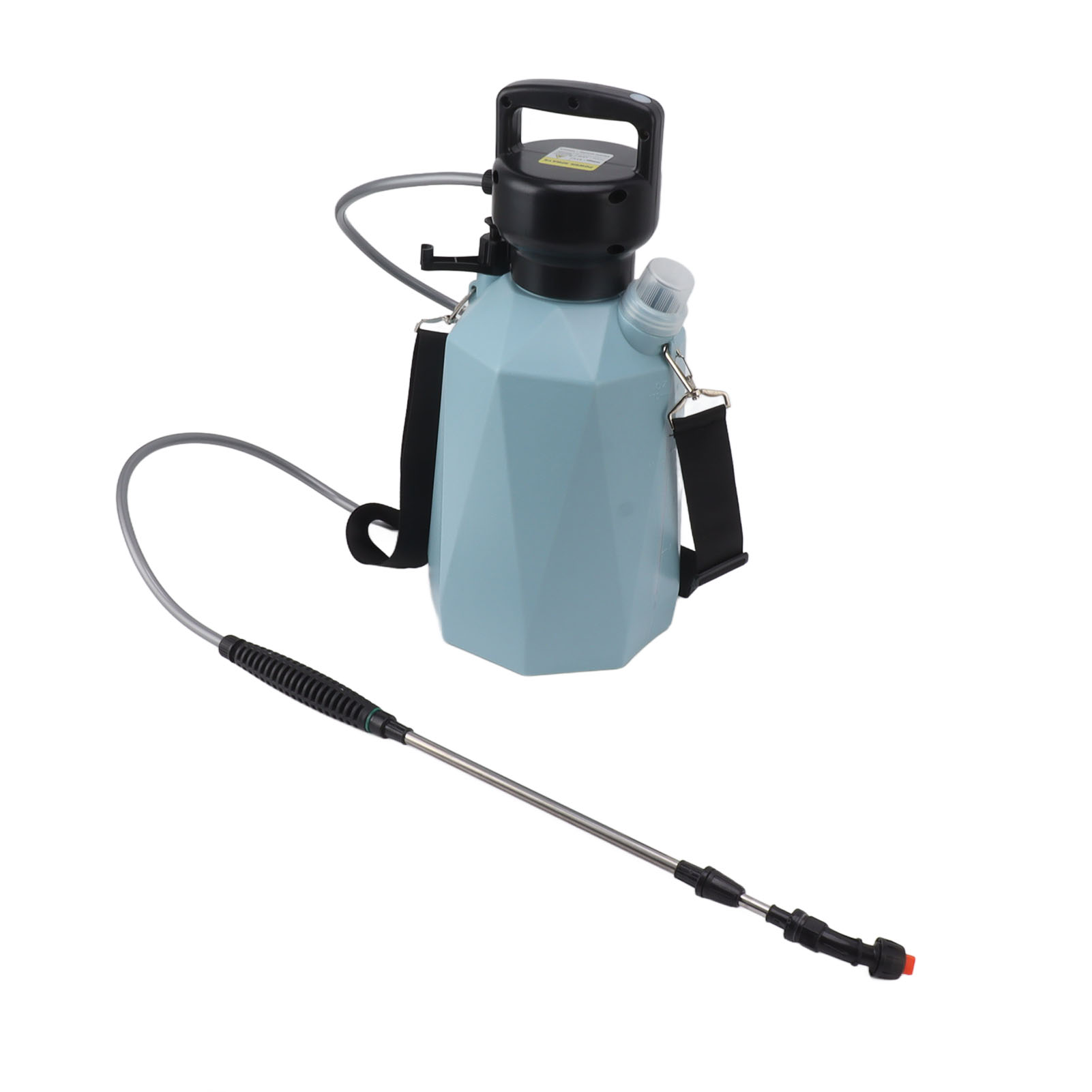 Elektrische Sprühflasche Mit 3 Düsen, 2400 Mah, 3,7 V, 5 L Akku, Rautenförmig, Blau, Zum Düngen Von Pflanzen Im Garten.