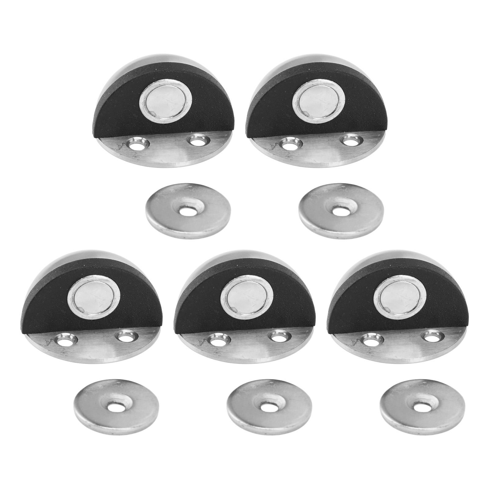 5er-set Türstopper Aus Edelstahl Und Gummi Für Schlafzimmer Und Badezimmer