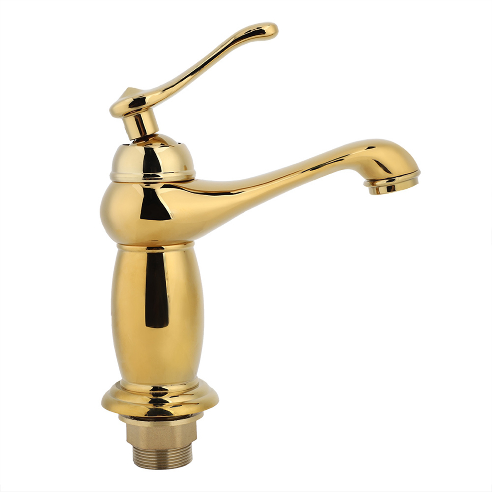 Europäischer Warm- Und Kaltwasserhahn, Antiker Badezimmerhahn G1/2 (goldkürbis)
