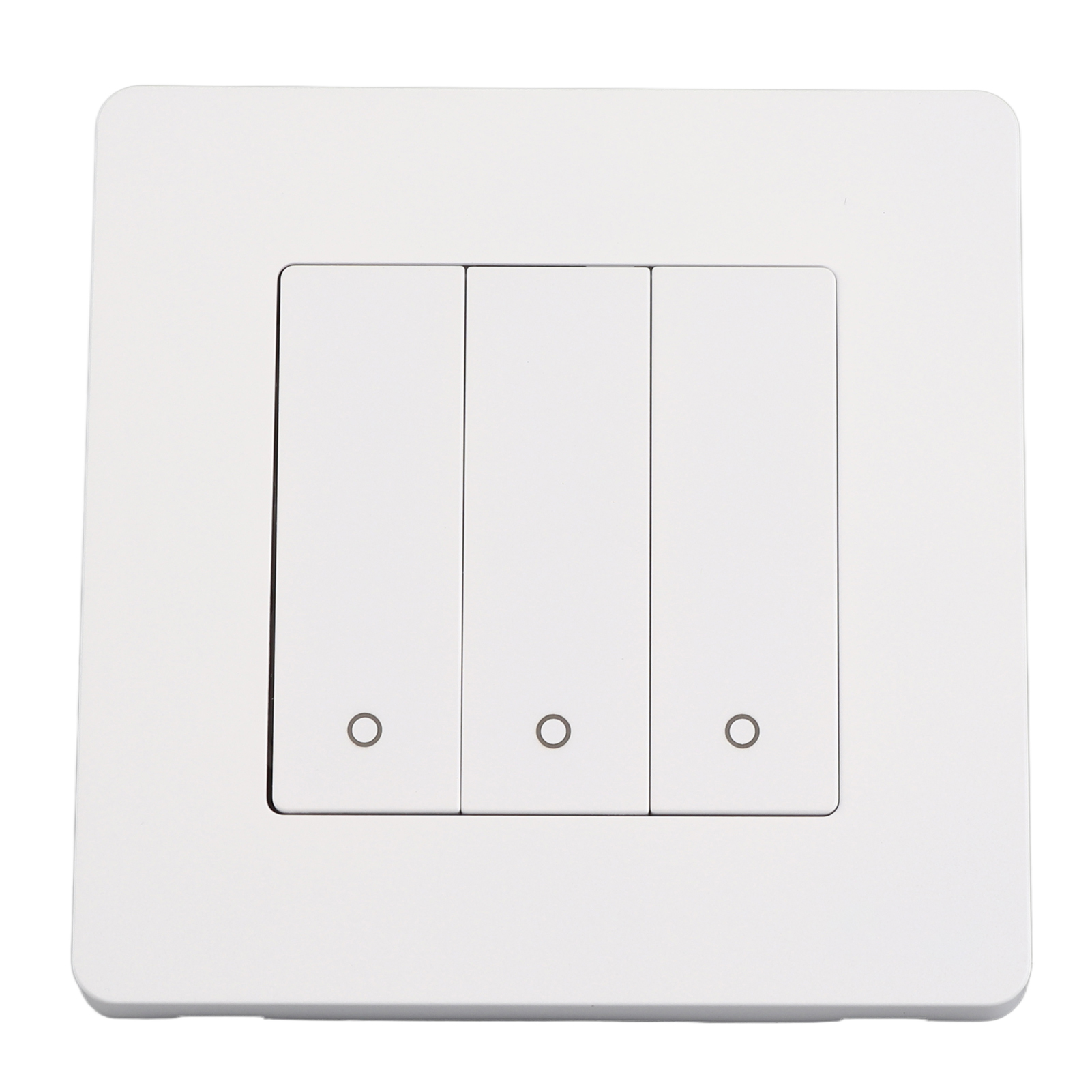 3-fach Smart-bedienfeld Mit App-zeitschaltuhr, Intelligentem Schalter, Rückprallschutz, Ac 100–240 V, Weiß