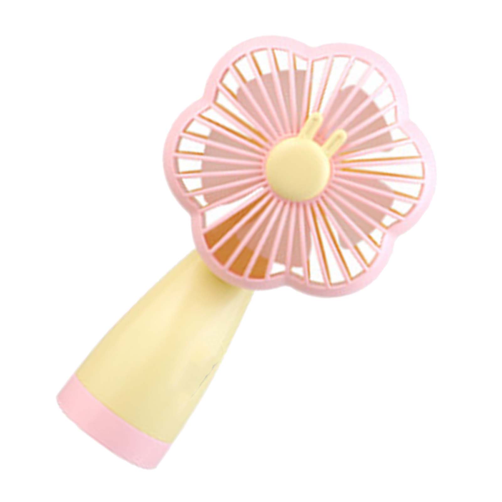 Mini-handventilator, Tragbar, Usb-aufladbar, Kleiner Taschenventilator, Batteriebetrieben, Ideal Für Unterwegs, Sakura Pink