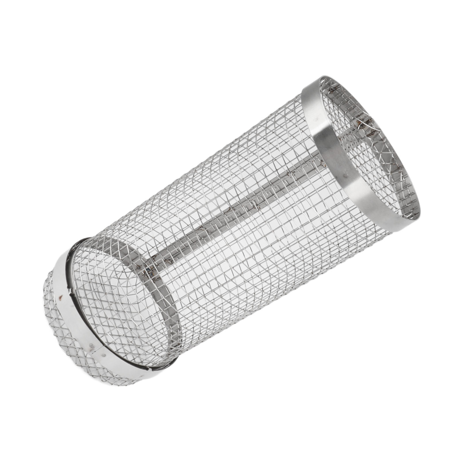 Grillkorb Aus Edelstahl, Hitzebeständig, Rostfrei, Mit Haken Für Campingpartys, 30 Cm / 11,8 Zoll