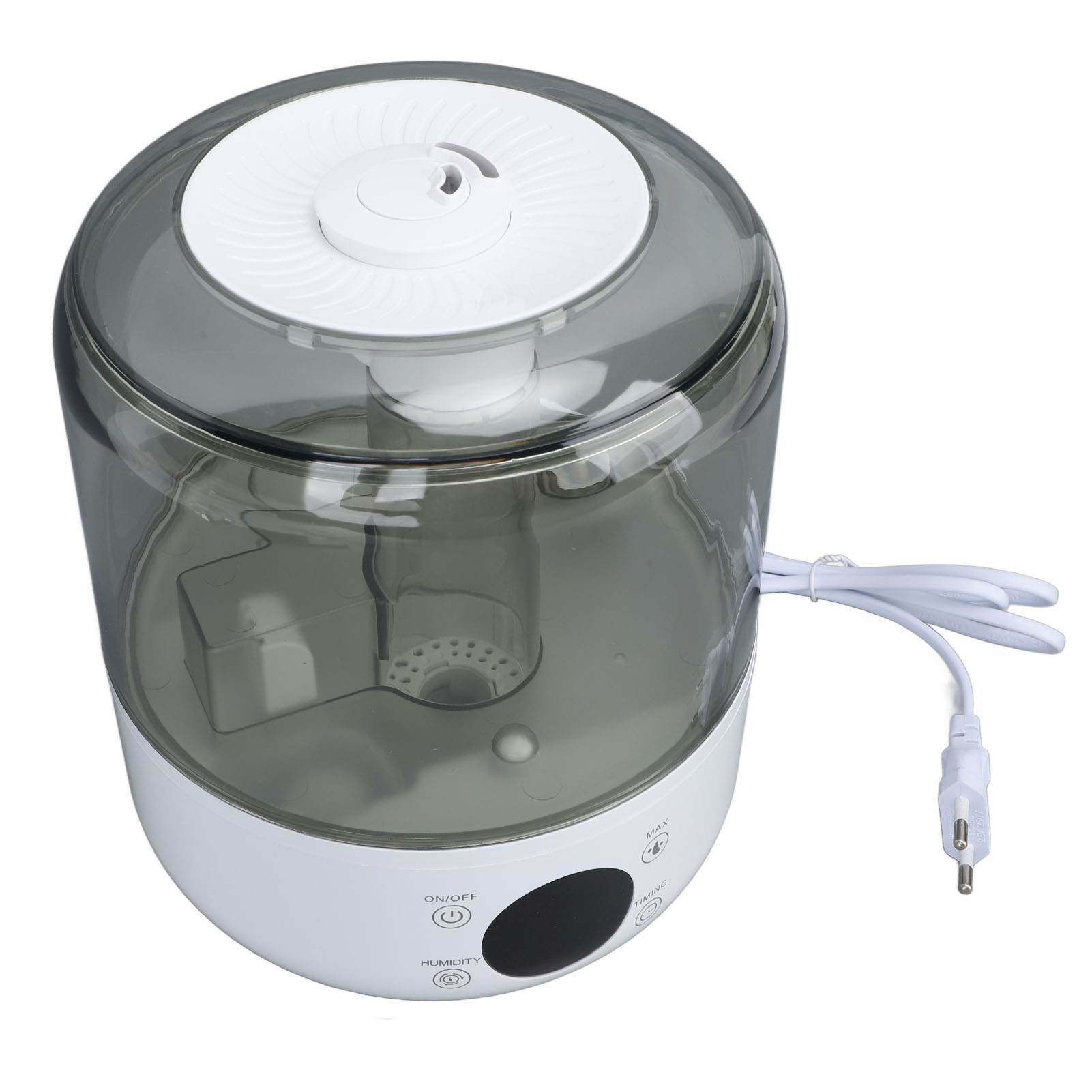 Leiser 3-liter-luftbefeuchter Mit Großem Fassungsvermögen, Einstellbarer Doppelsprühfunktion, Ideal Für Büro Und Schlafzimmer, Eu-stecker (110–220 V), Weiß