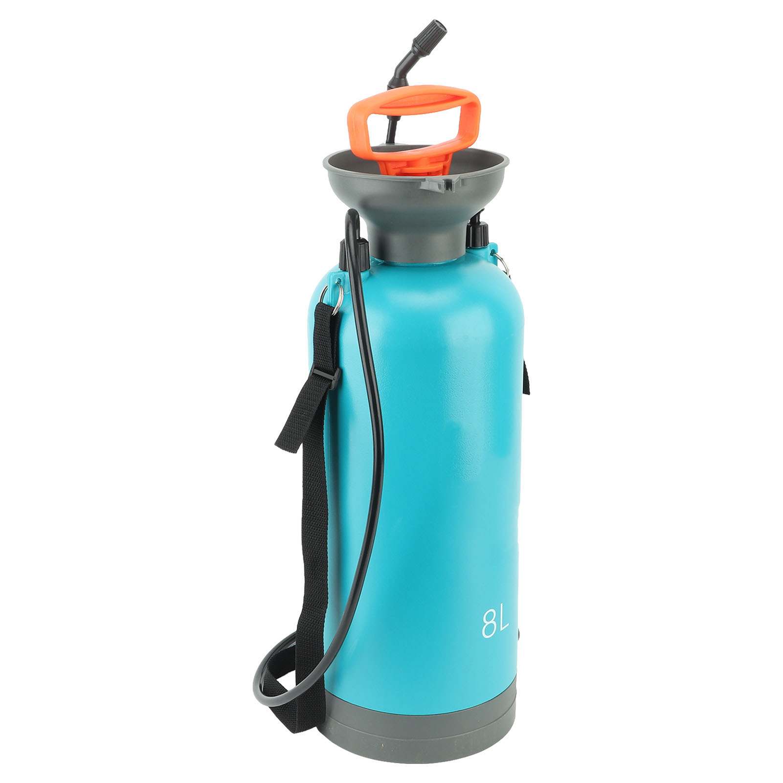 Robuster, Tragbarer Drucksprüher Mit Großem Fassungsvermögen (8 Liter) Für Garten, Hof Und Park, Blau