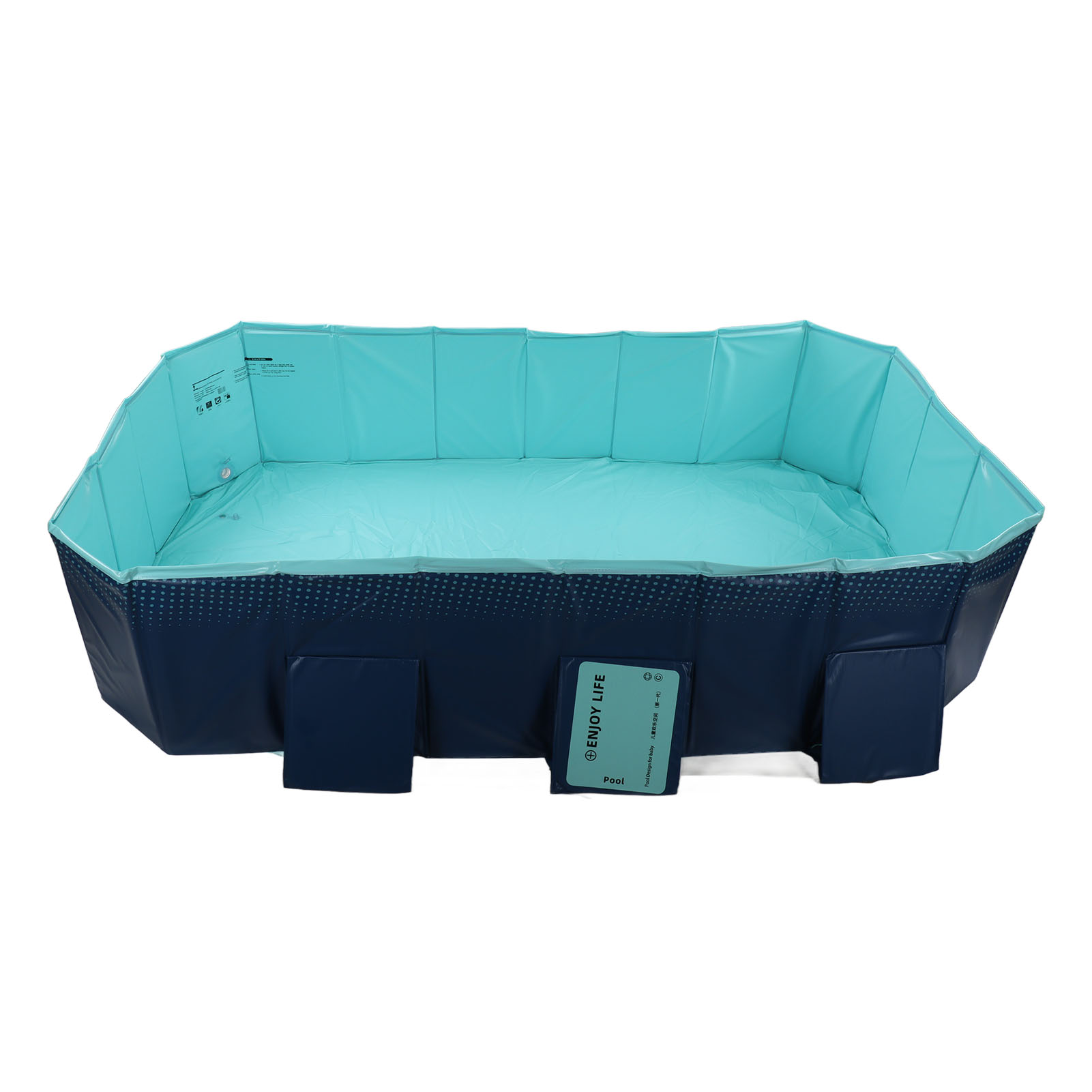 Faltbarer Swimmingpool, Extragroß, Aufblasbares Becken, Für Zuhause Und Den Außenbereich, 2,6 M / 8,53 Fuß