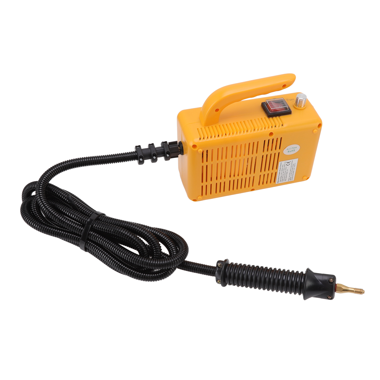 Handdampfreiniger, Hochtemperatur-multifunktionsgerät, Tragbar, Elektrisch, Für Die Autoreinigung Und Den Hausgebrauch, Gelber Eu-stecker, 220 V
