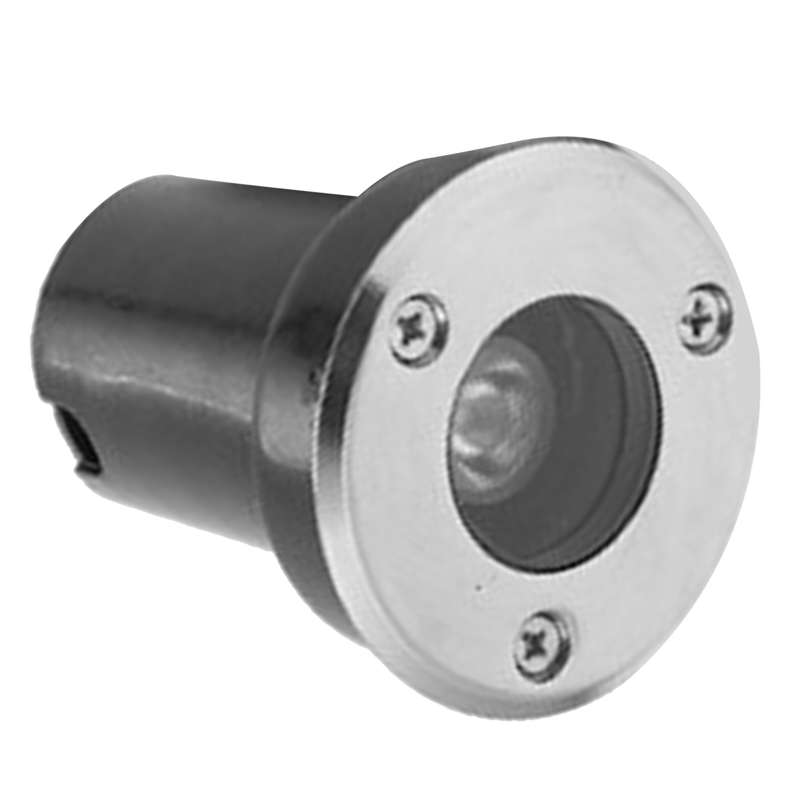 Unterflurleuchte, 1w Led-bodenleuchte, Warmweißes Licht, Metallgehäuse, Gartenleuchte Für Hof, Gartenweg, Außenbereich