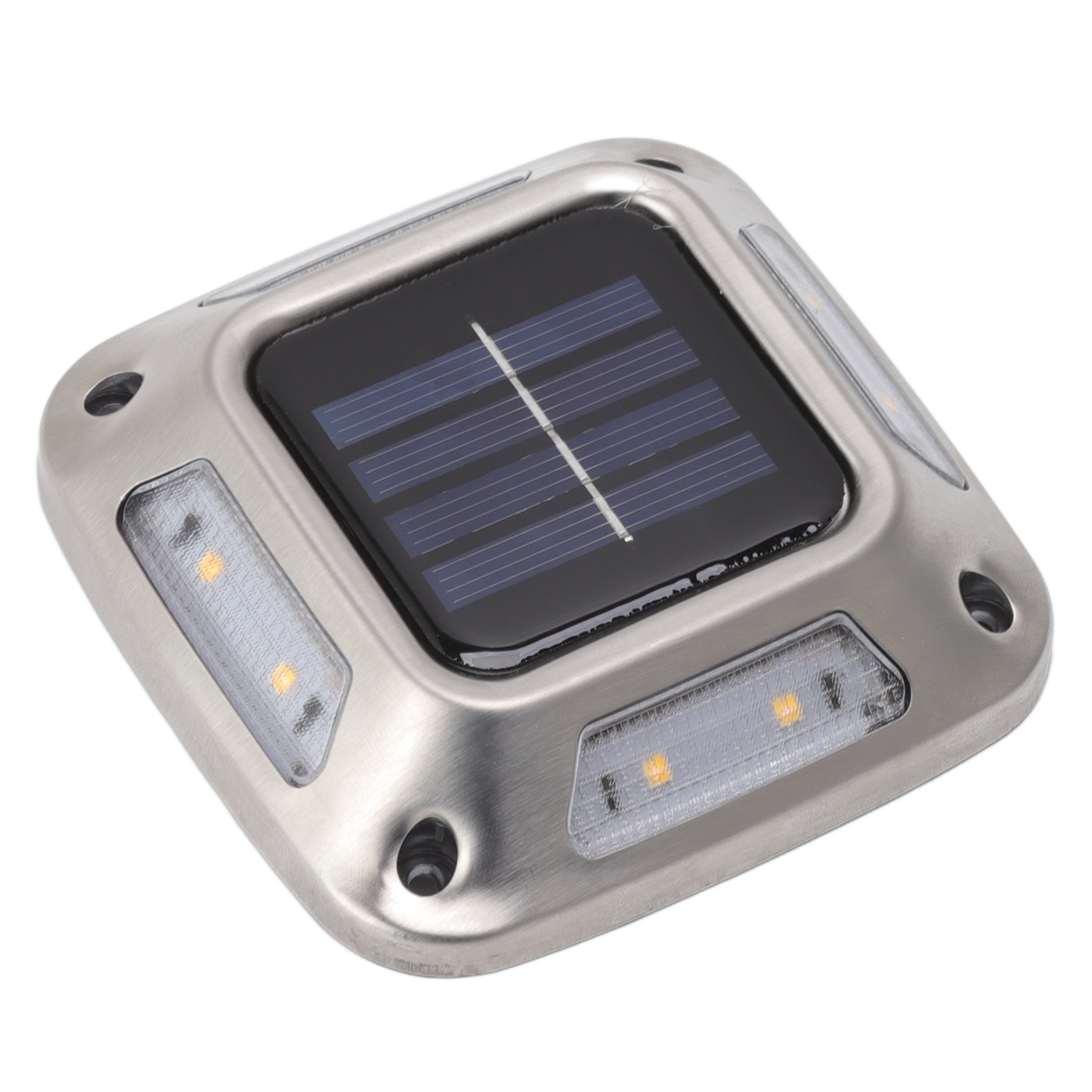 Wasserdichte Solar-bodenleuchte Mit 8 Leds, Warmweißem Licht, Ideal Für Garten, Hof Und Einfahrt.