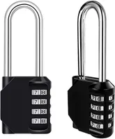 4-stelliges Zahlenschloss Für Motorrad, Fahrrad Und Fitnessstudio – 2er-pack