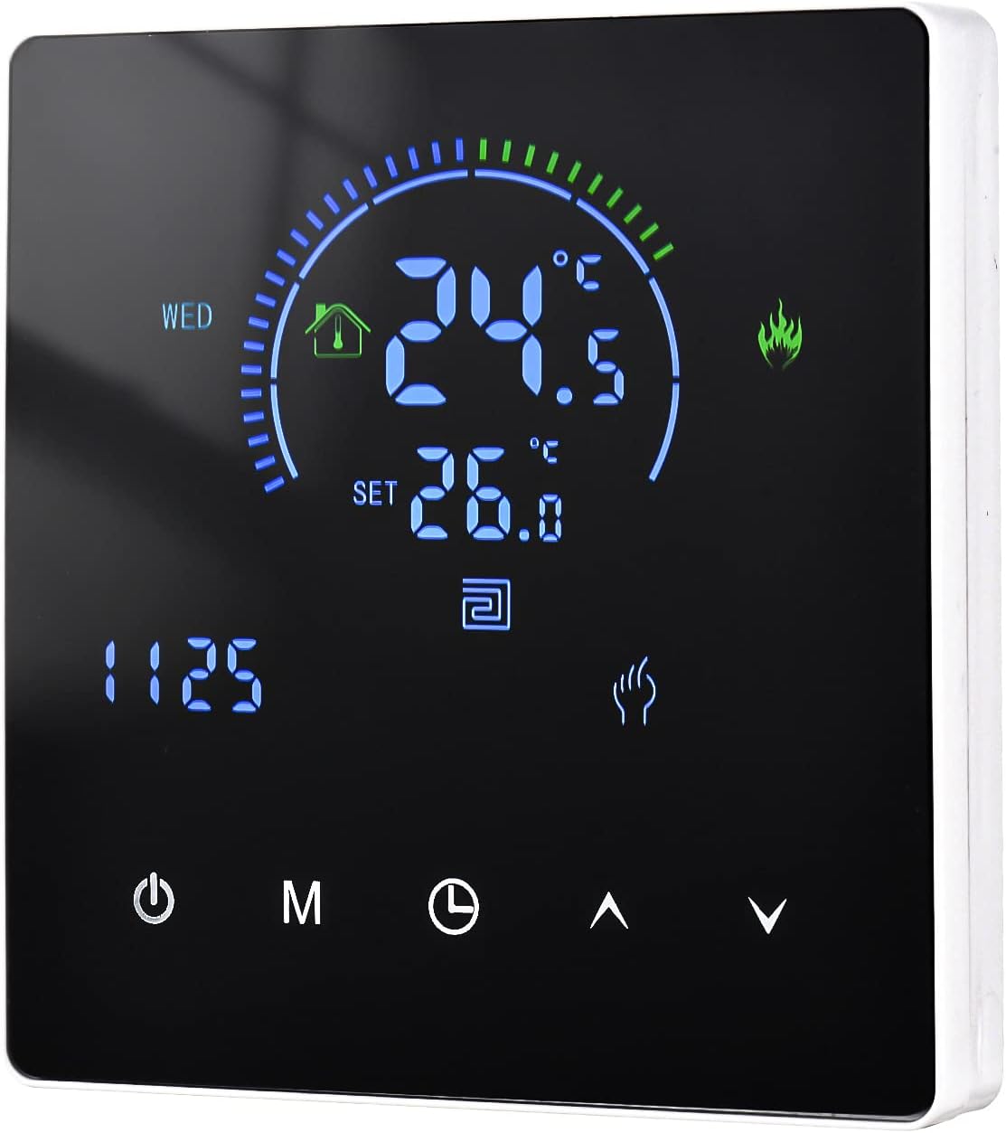 Intelligenter Thermostat Mit Wlan-anbindung Für Elektroheizungen, Lcd-display, Fernsteuerung Per App, Erdheizung