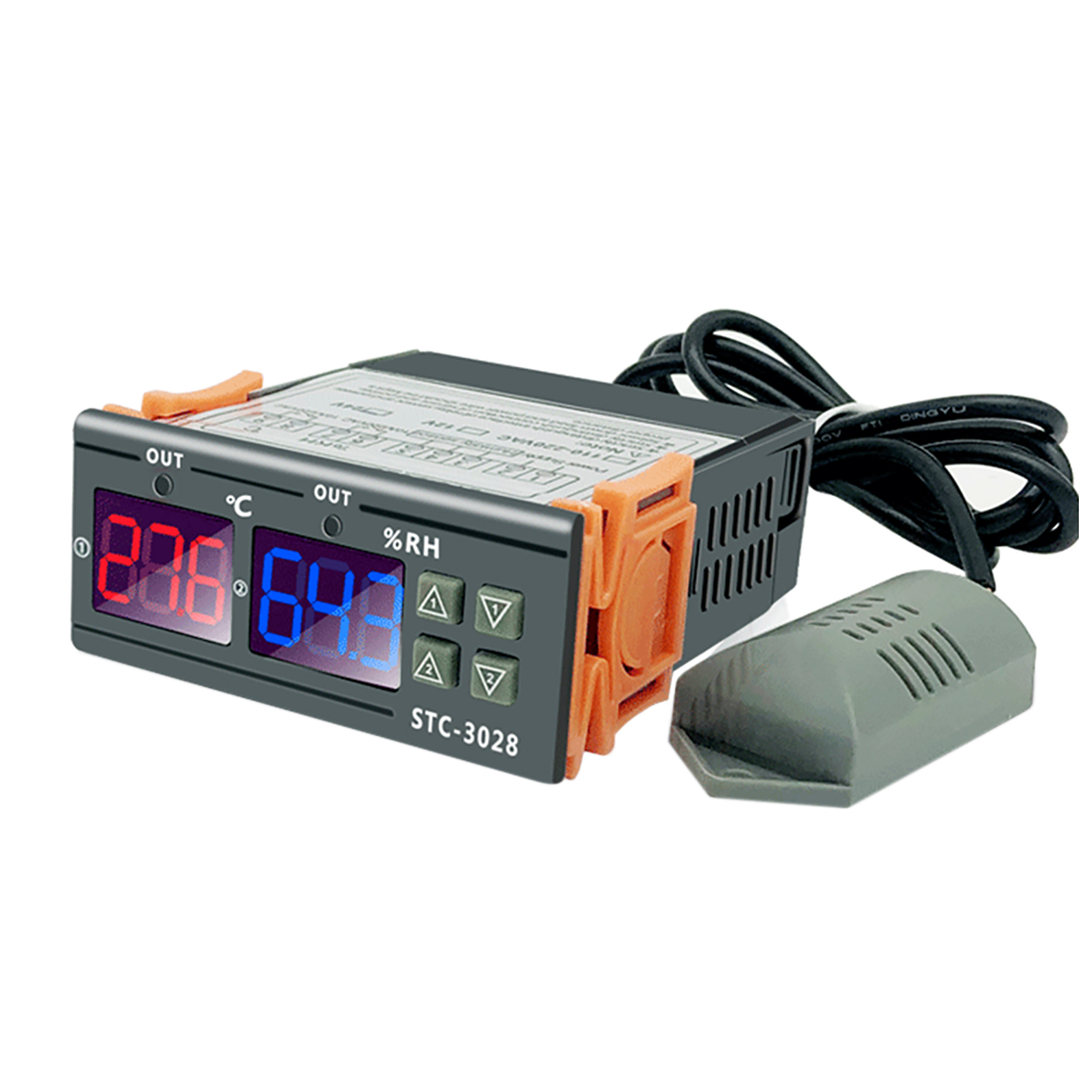Stc-3028 Digitaler Temperatur- Und Feuchtigkeitsregler: Intelligenter Thermostat, Hygrometer Und Thermometer Für Gefrierschrank Und Kühlschrank.