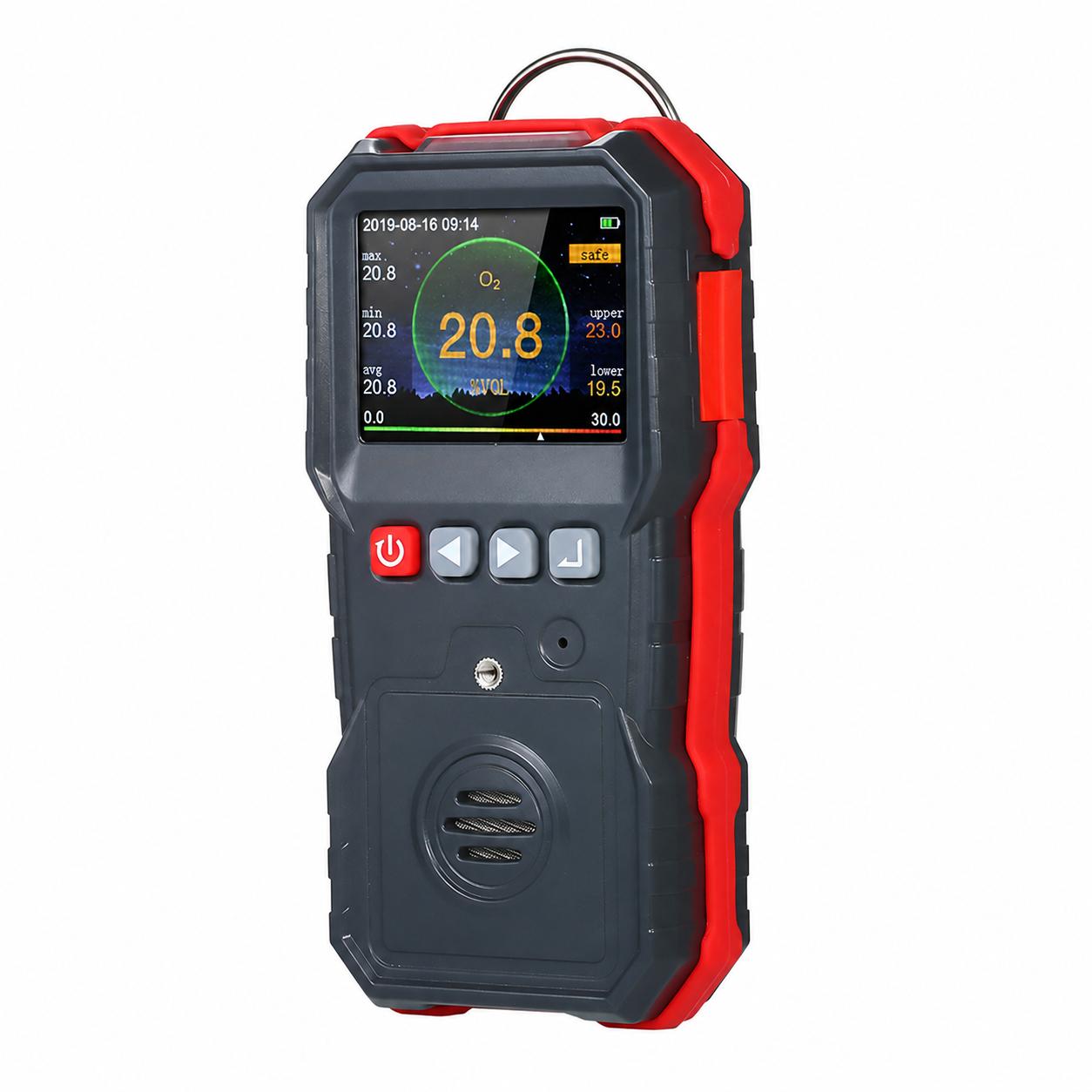 Tragbares Sauerstoffmessgerät Mit Einstellbarem Alarm, O₂ ±5 % Fs, 12.000 Messwerte, Explosionsgeschütztes Gehäuse, Ex Ib Iib T3 Gb, 1800 Mah