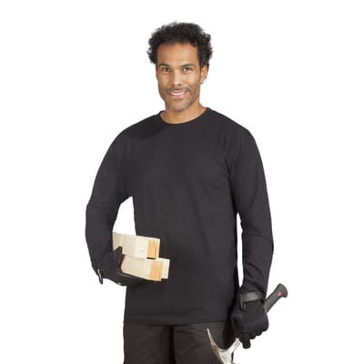 Men’s Premium-T-Shirt LS black, Größe L