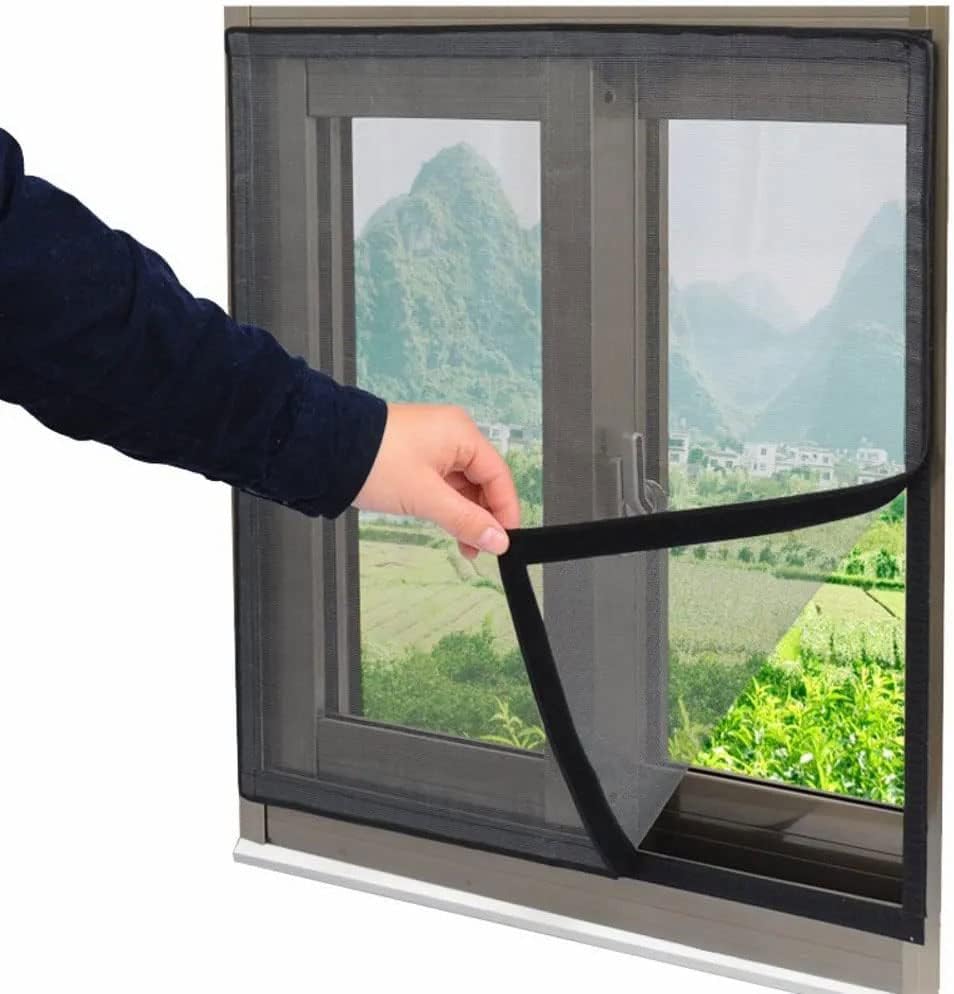 Moskitonetz Für Fenster 60x130cm, Kein Bohren Oder Schrauben Erforderlich