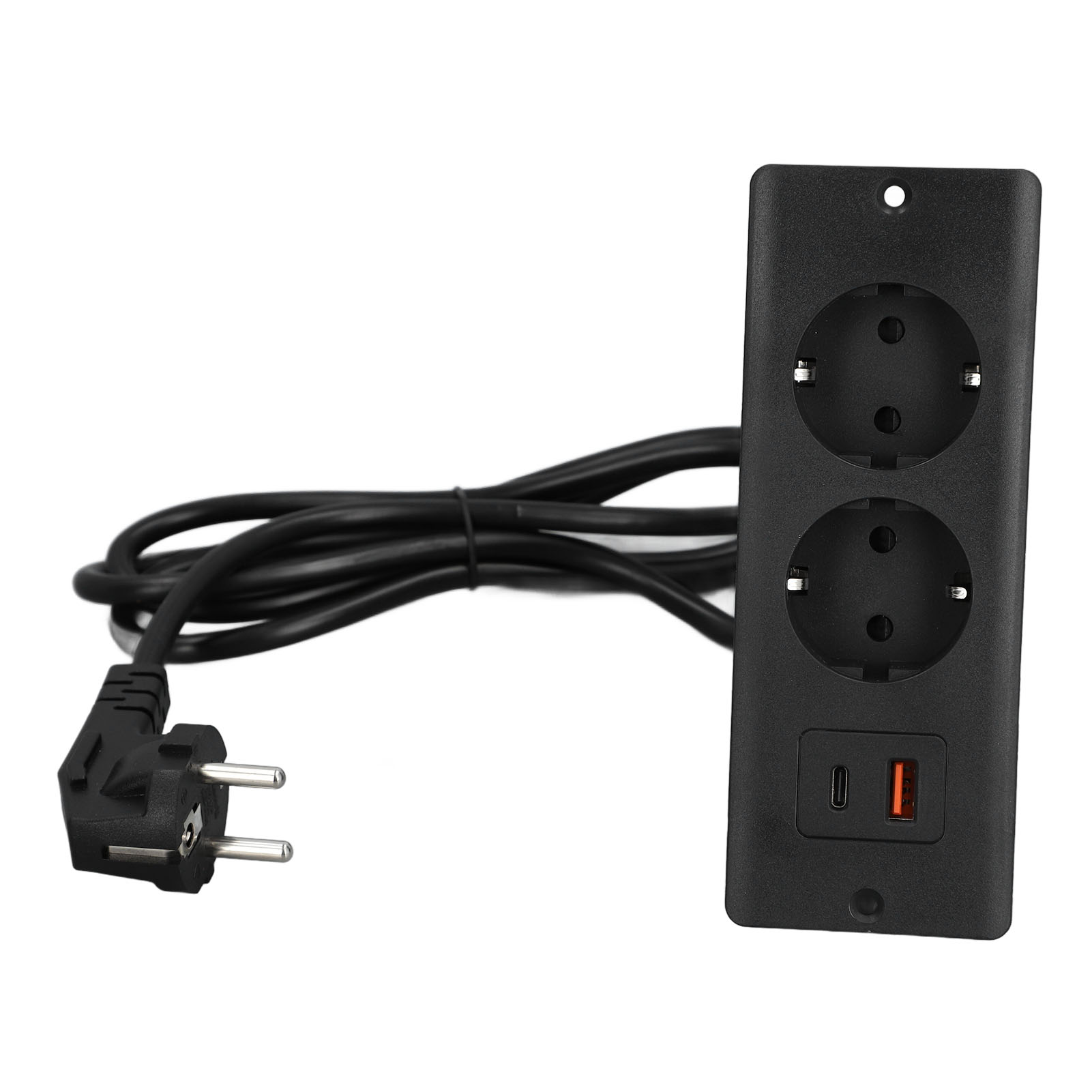 Versenkte Tischsteckdose Mit 2 Usb-c Pd20w Schnellladeanschlüssen Für Smartphones Und Tablets, Ausziehbarer Block Für Die Arbeitsplatte