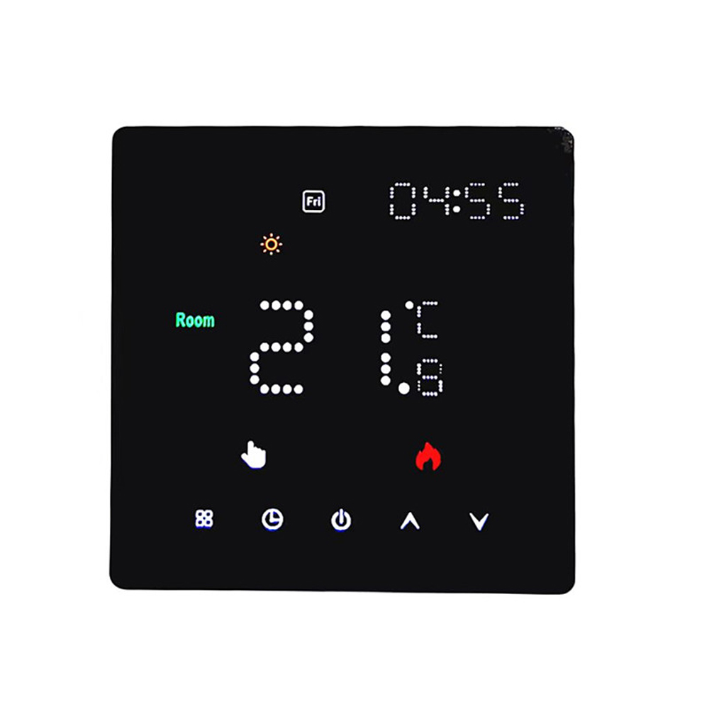 Programmierbarer Wochenthermostat Mit Temperatur- Und Helligkeitseinstellungen Für Elektrische Fußbodenheizungssysteme.