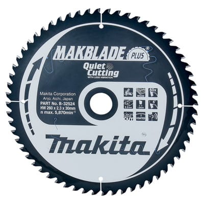 MAKBLADE+ Sägeblatt ø260 x 30 x 60Z B-32524
