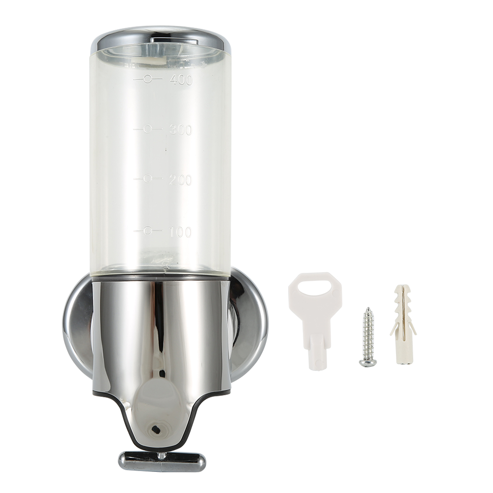500-ml-wandseifenspender Mit Diebstahlsicherung Und Wasserdichter Pumpe, Für Badezimmer, Dusche, Hotel Und Restaurant
