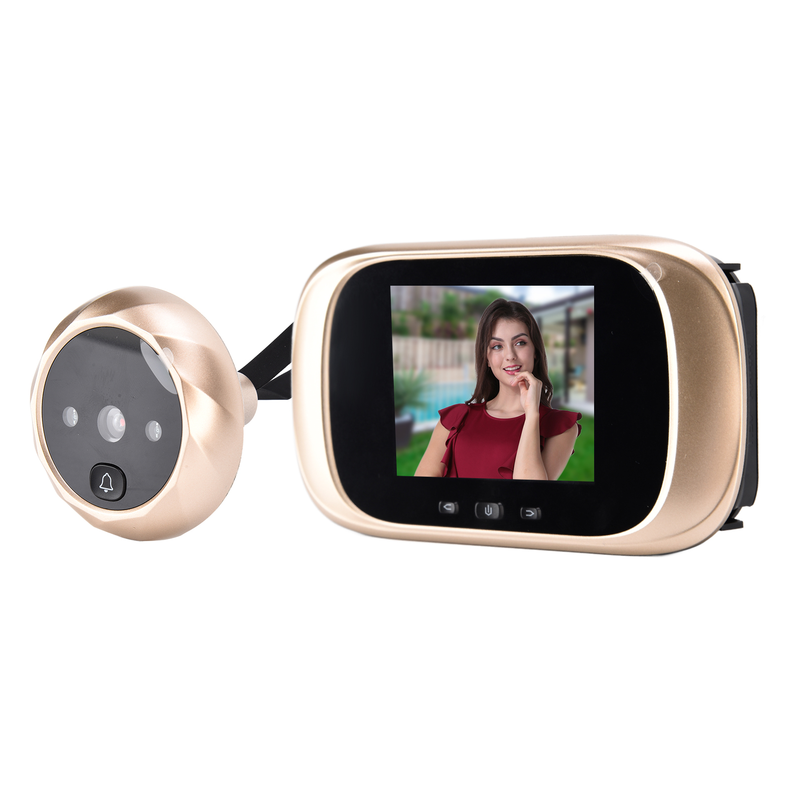 2,8-zoll-digitaltürspion Mit Kamera Und Elektronischer Türklingel, Smart-home-zugangskontrollsystem (homegold).