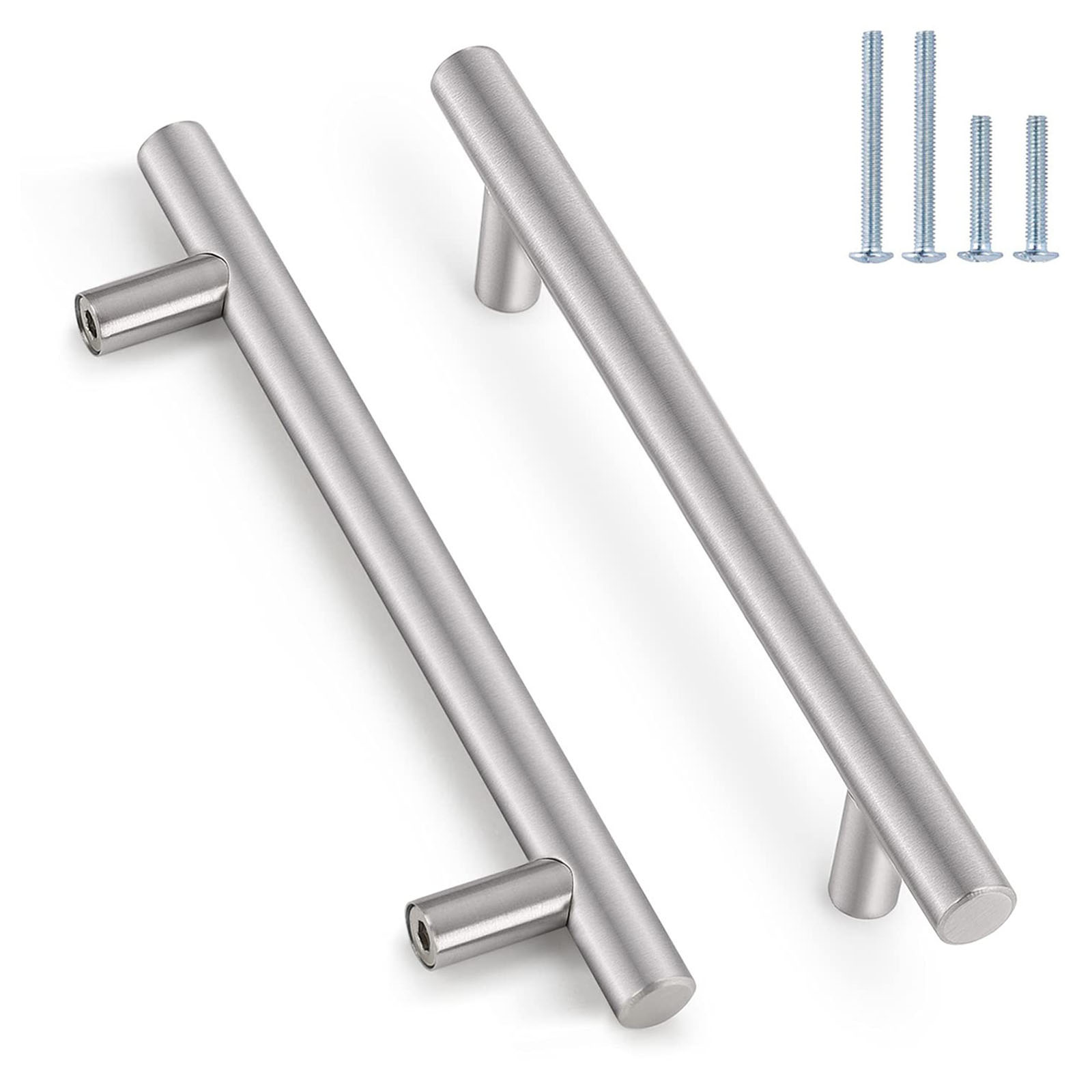 Vergoldete Möbelgriffe, 160 Mm, Gebürsteter Edelstahl, 30er-packung Für Küchenschränke