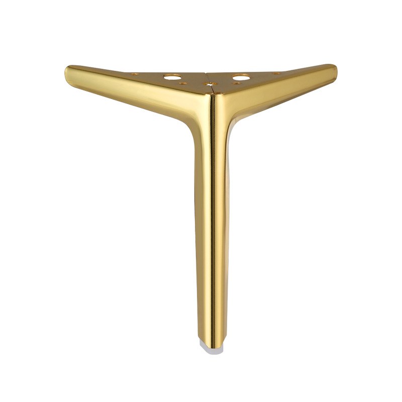 Goldene Metall-möbelbeine 12 Cm Rechtwinklig Für Sofa- Und Couchtisch, Verstärkt