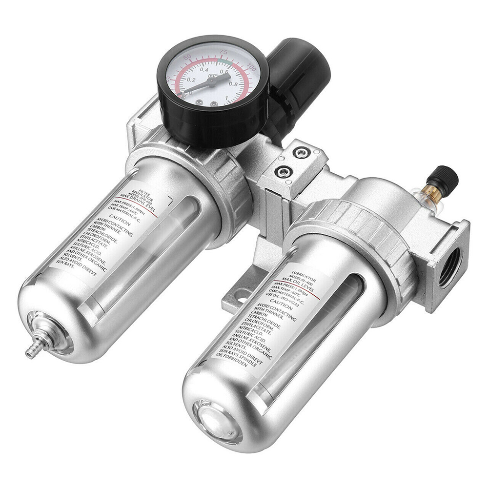 G1/2'' Luftfilter Mit Öl-/wasserabscheider Und Regulierdruckmanometer.