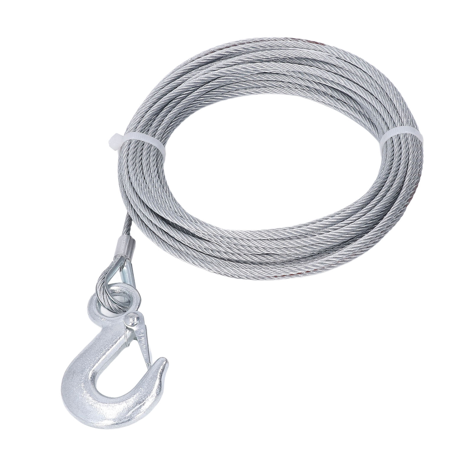4 Mm X 12 M Seilwindenseil, Bruchlast 2000 Lb, Verzinkter Edelstahl, Ersatzteil