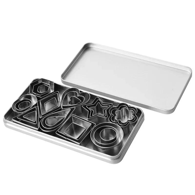 30-teiliges Ausstechformen-set Aus Edelstahl In Blumen- Und Sternform, Edelstahl-keksformen Für Kreatives Backen