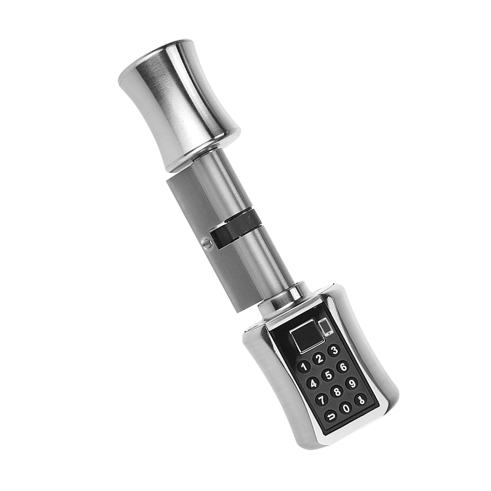 Intelligentes Zylinderschloss (40–100 Mm) Mit Fingerabdrucksensor, Bluetooth-code, Mechanischem Schlüssel Und Diebstahlsicherung Für Türen