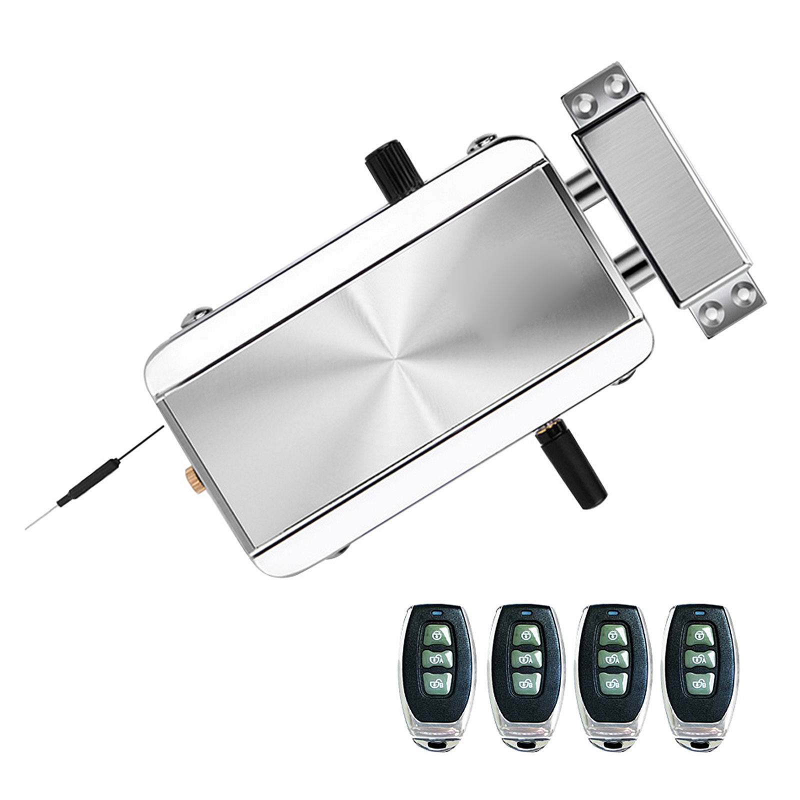 Elektronisches Türschloss Mit Kabel Und 4 Fernbedienungen Für Zuhause – Erhöhter Diebstahlschutz Durch Stahlriegel