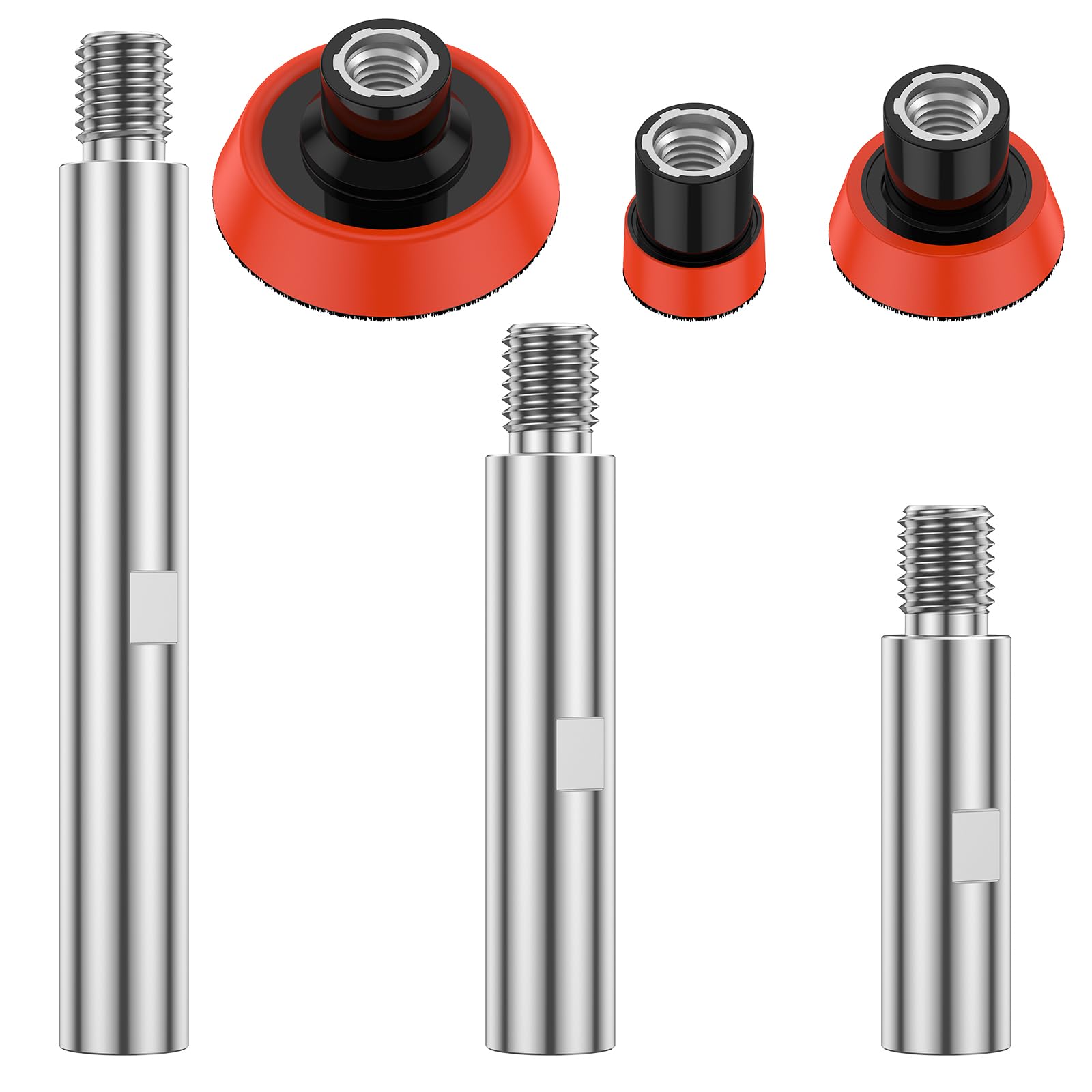 6-teiliges Set Inklusive Flexibler M14-polierscheibe (1, 2, 3 Zoll) Und Verlängerung, Für Autopoliermaschinen Und Winkelschleifer.