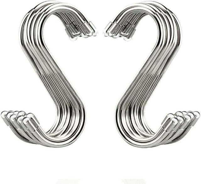 Multifunktionale Edelstahlhaken, 8,6 Cm (3,4 Zoll), 20er-packung Für Küchentöpfe Und -pfannen, Werkstatt