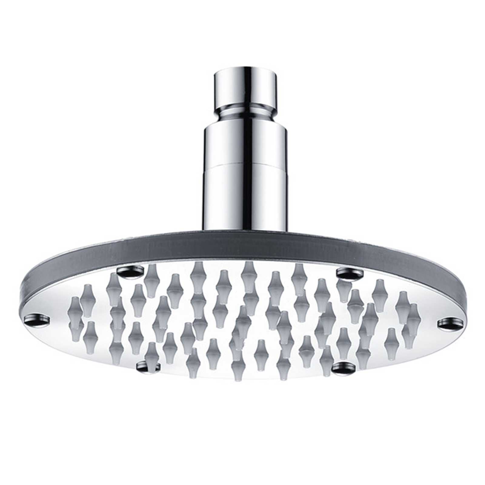 15 Cm Led-duschkopf, Energiesparend, Batterielos – Rgb-regendusche Mit Temperaturanzeige Fürs Badezimmer
