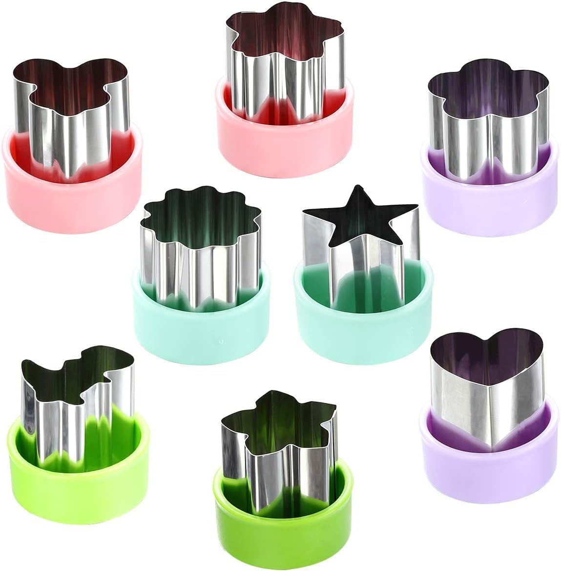 8-teiliges Gemüseausstecher-set Aus Edelstahl, 4,4 Cm, Lebensmittelechte Edelstahl-ausstecher – Kreatives Bento-set