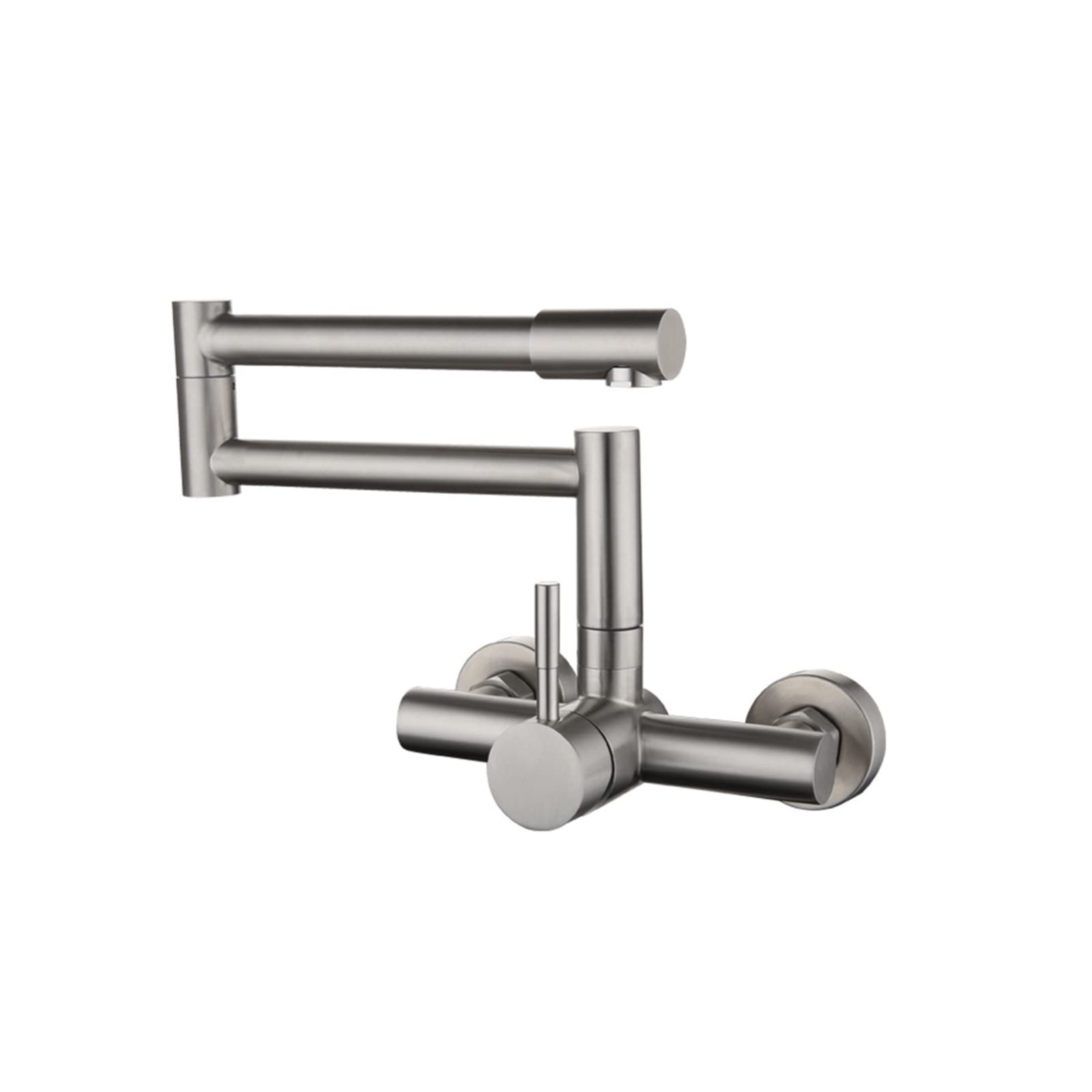 Wandmontierte, Klappbare Küchenarmatur Aus Edelstahl Sus304 – 510 Mm Schwenkbarer Doppelgelenkarm